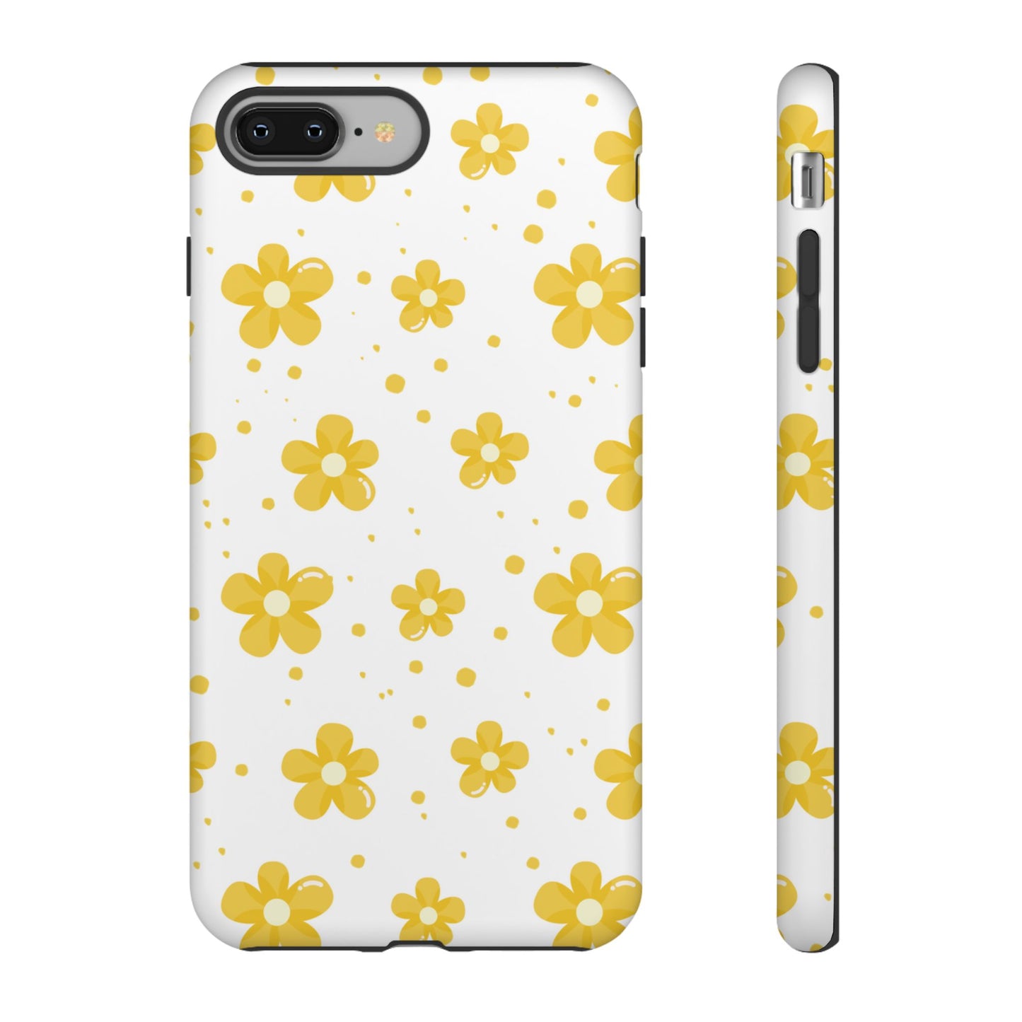 Yellow Flowers Protective Phone Case for Google, Apple and Samsung Phones