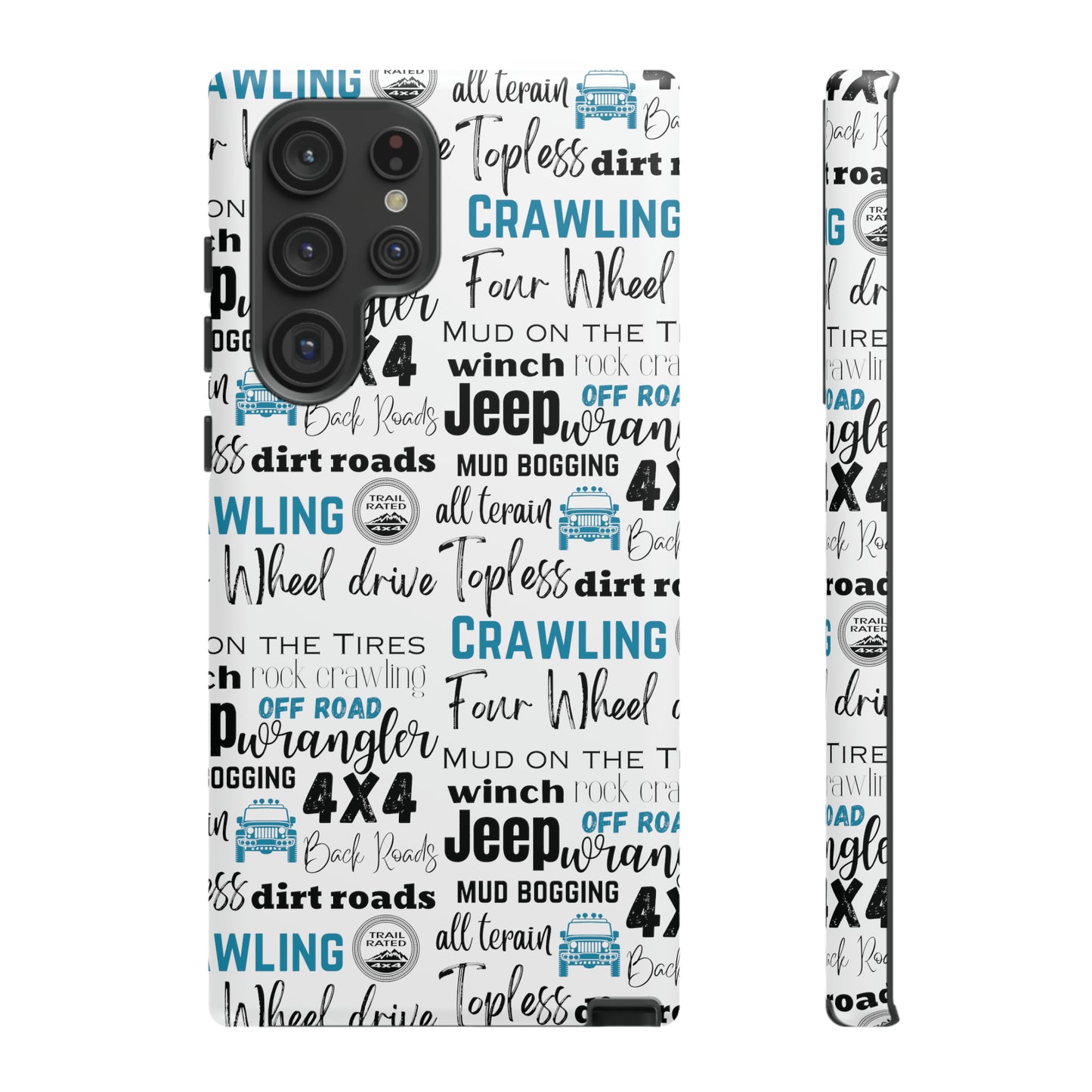 Off Road Subway Art Turquoise Protective Phone Case for Iphone, Samsung and Google Phones