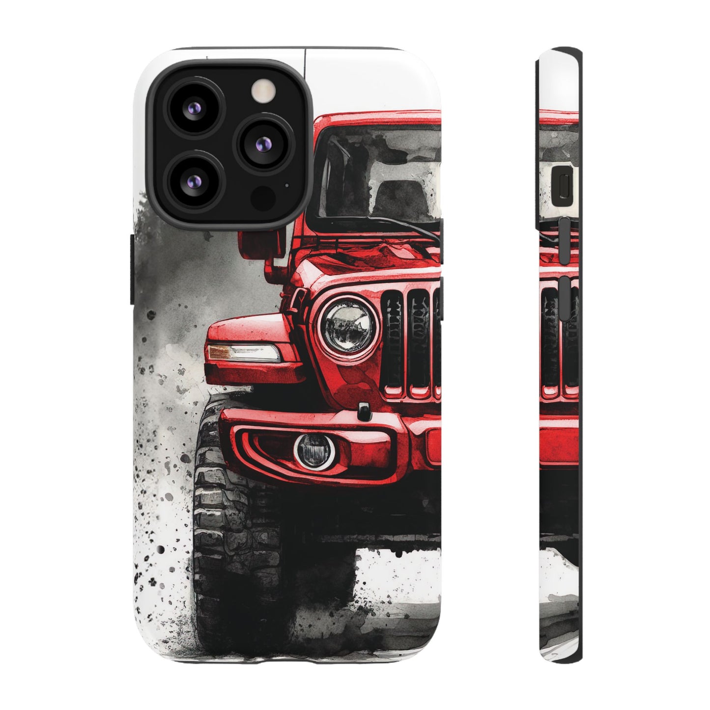 Off Road Love Red Wrangler Protective Phone Case for Iphone, Samsung and Google Phones