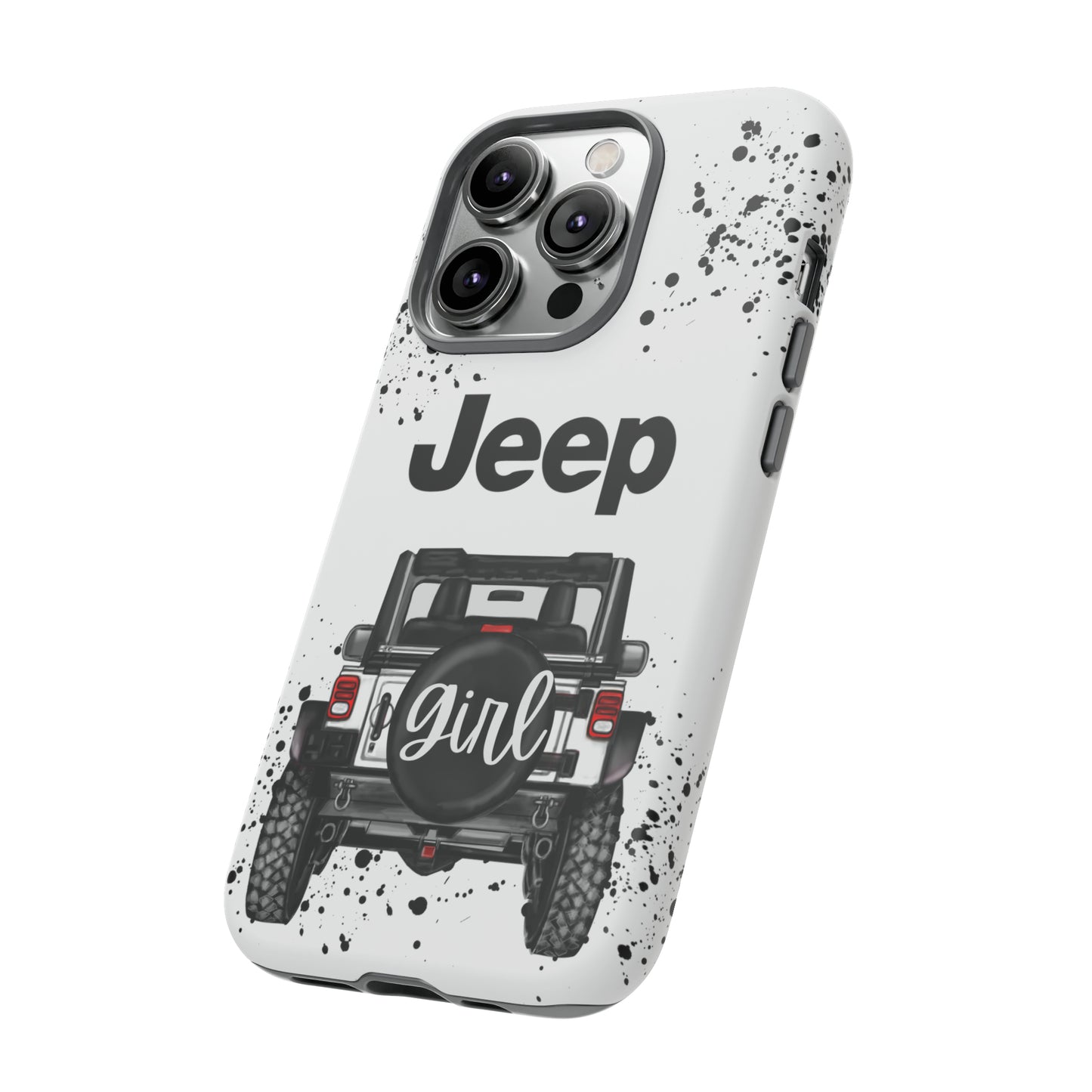 Off Road Girl White Protective Case for Iphone, Google and Samsung Phones