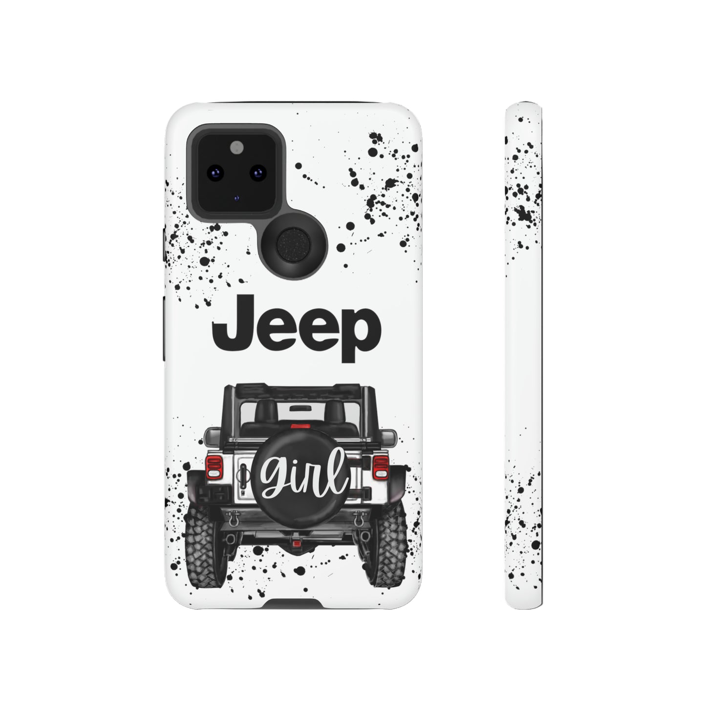 Off Road Girl White Protective Case for Iphone, Google and Samsung Phones