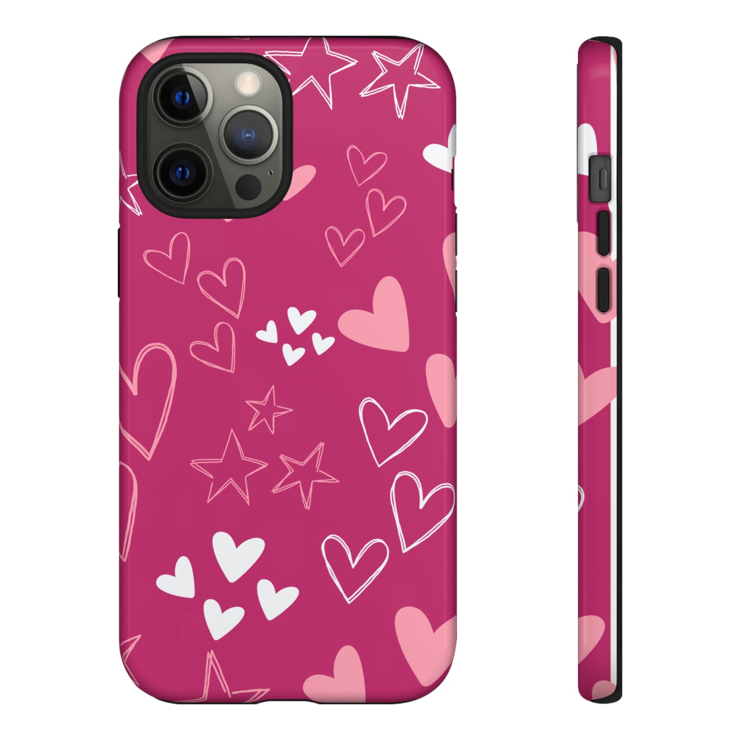 Heart and Stars Protective Case for Google, IPhone and Samsung phones