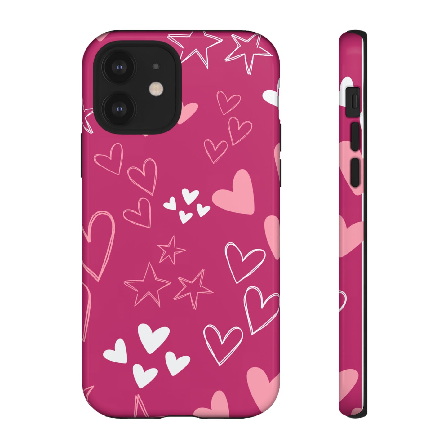 Heart and Stars Protective Case for Google, IPhone and Samsung phones