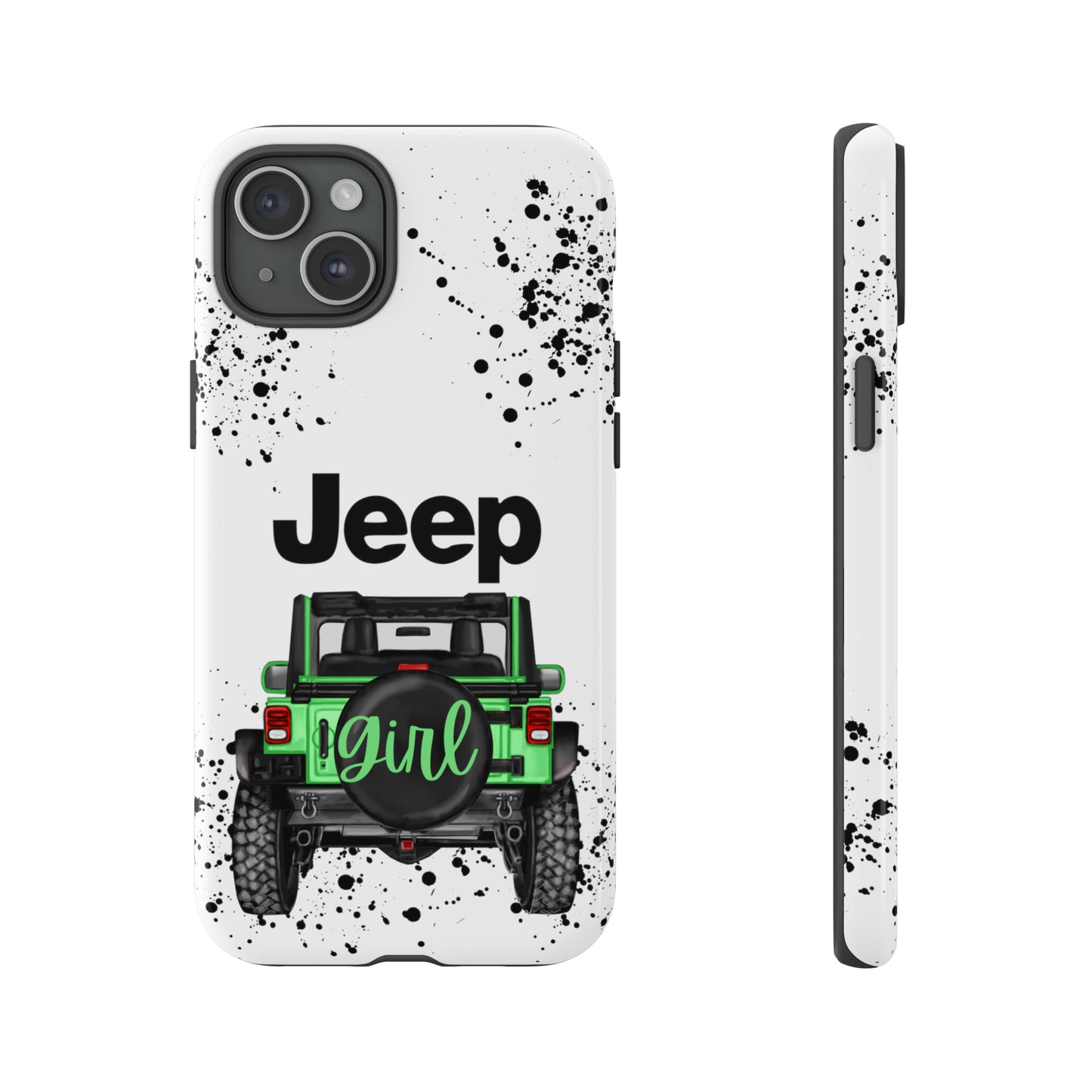 Off Road Girl Light Green Protective Case for Iphone, Google and Samsung Phones