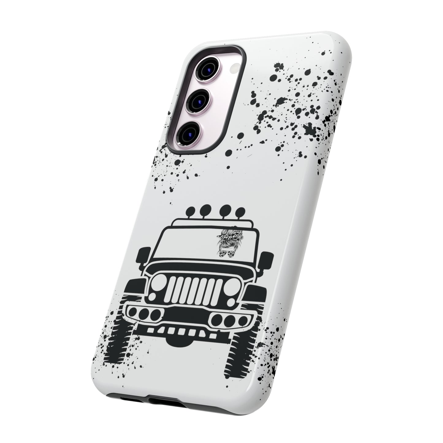 Off Road Girl Cow Print Shades Protective Phone Case for Iphone, Samsung and Google Phones
