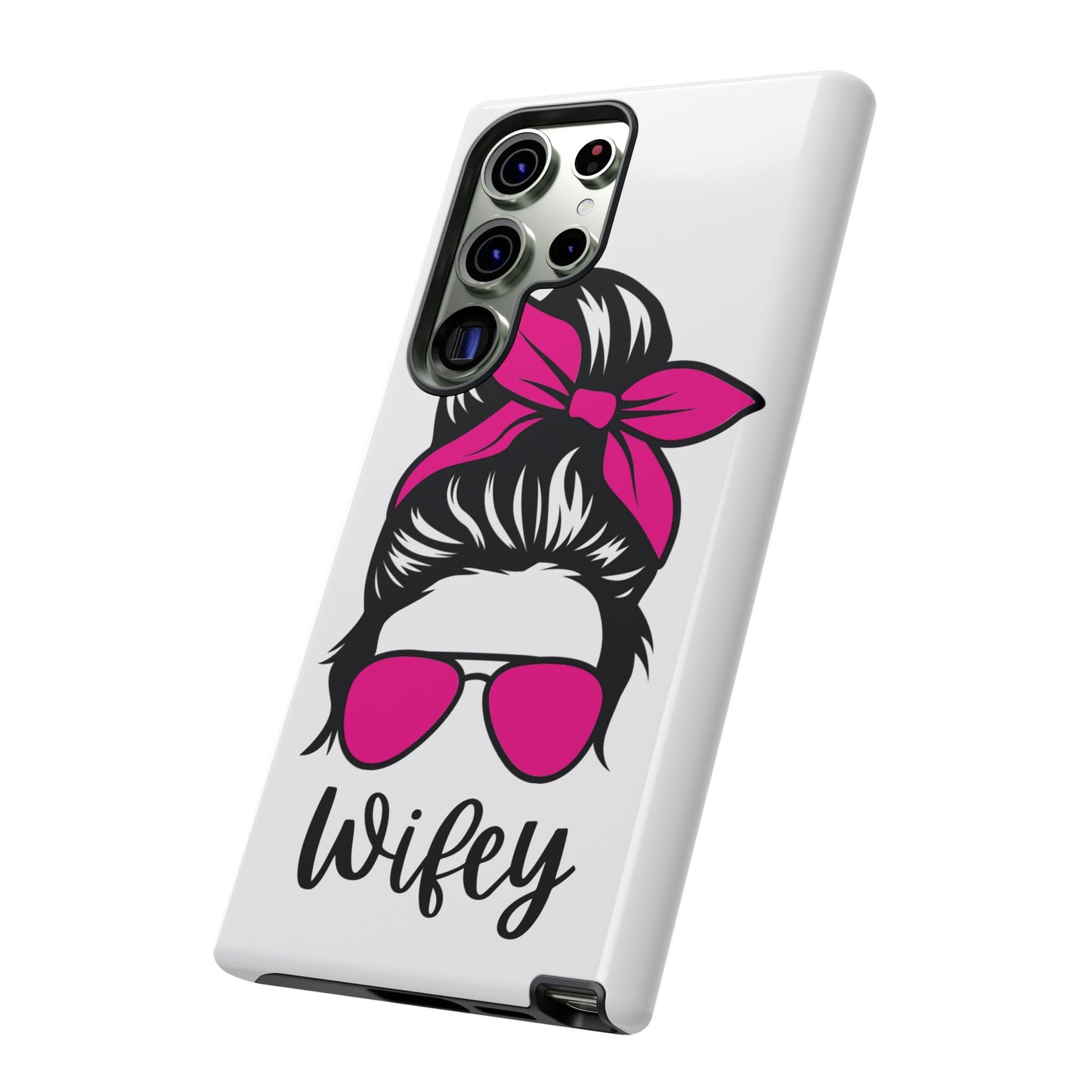 Pink Wifey Protective Case for IPhone, Samsung and Google