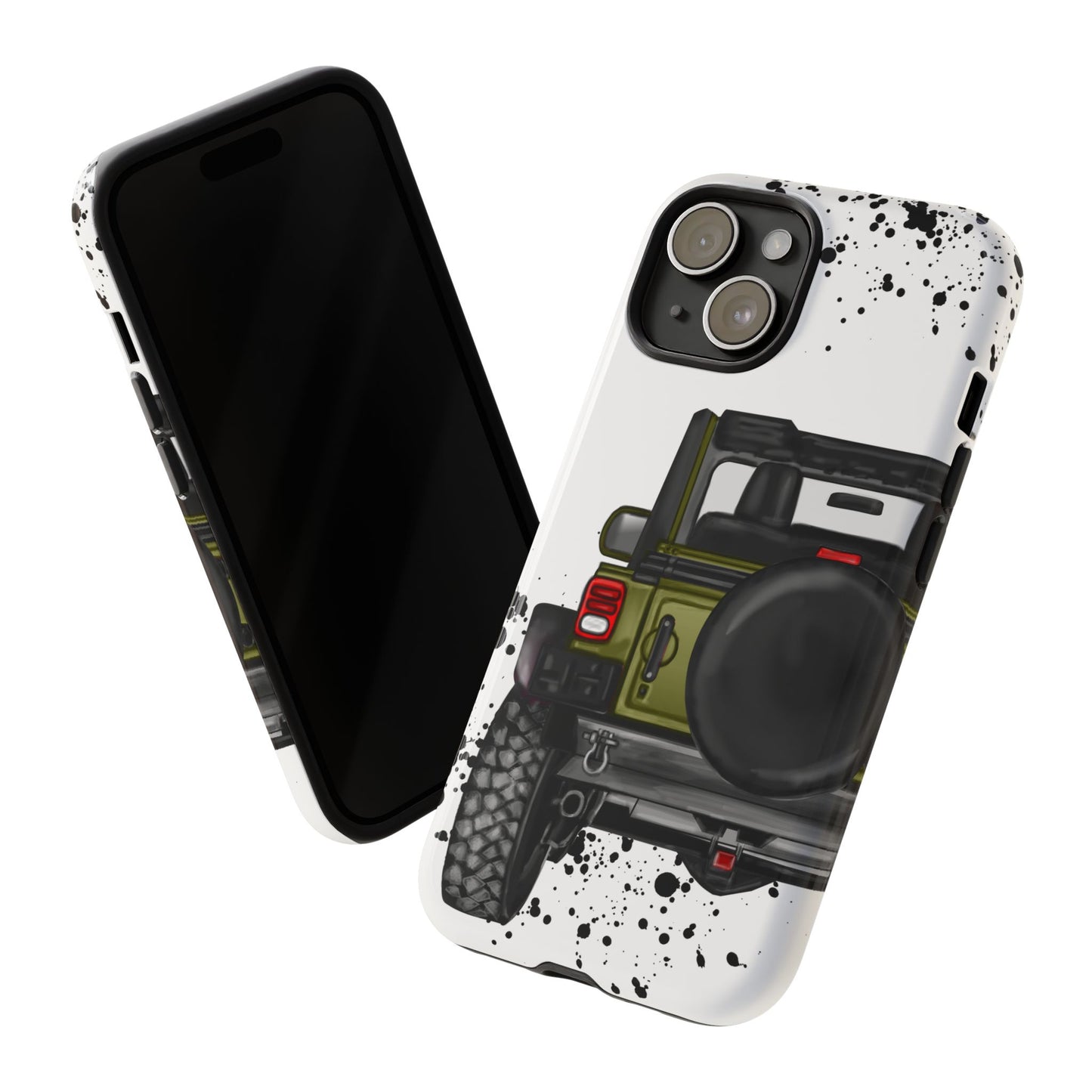 Off Road Life Army Green Protective Case for Iphone, Google and Samsung