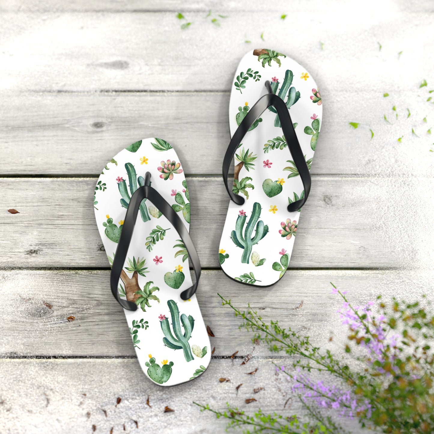 Cactus Flip Flops