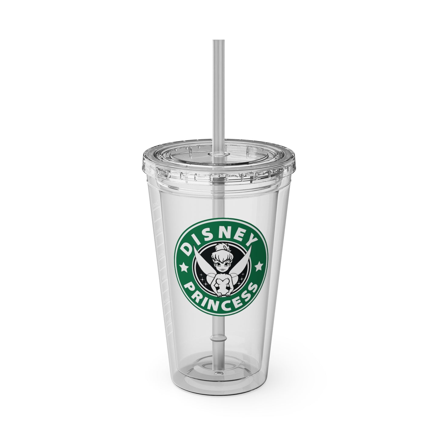 Princess Tumbler with Straw, 16oz