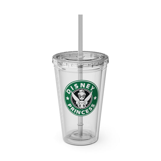 Princess Tumbler with Straw, 16oz