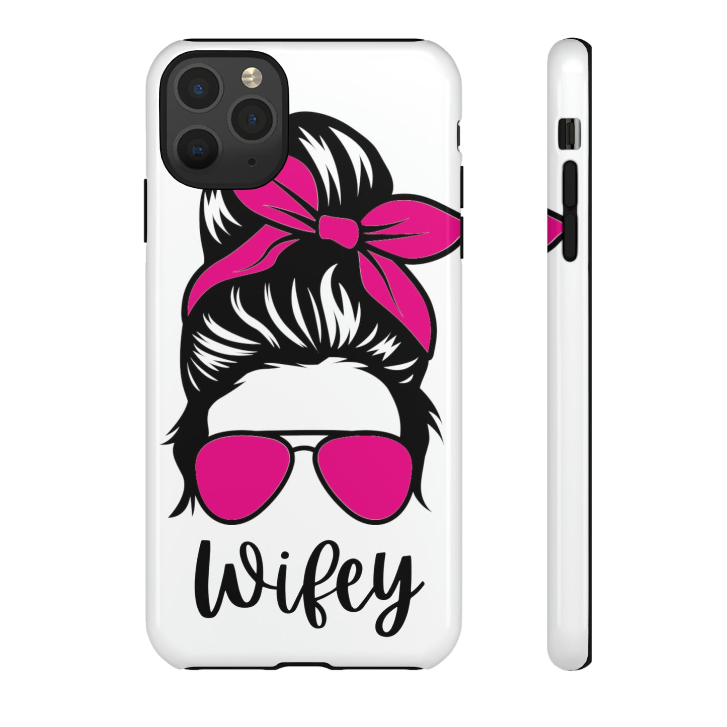 Pink Wifey Protective Case for IPhone, Samsung and Google