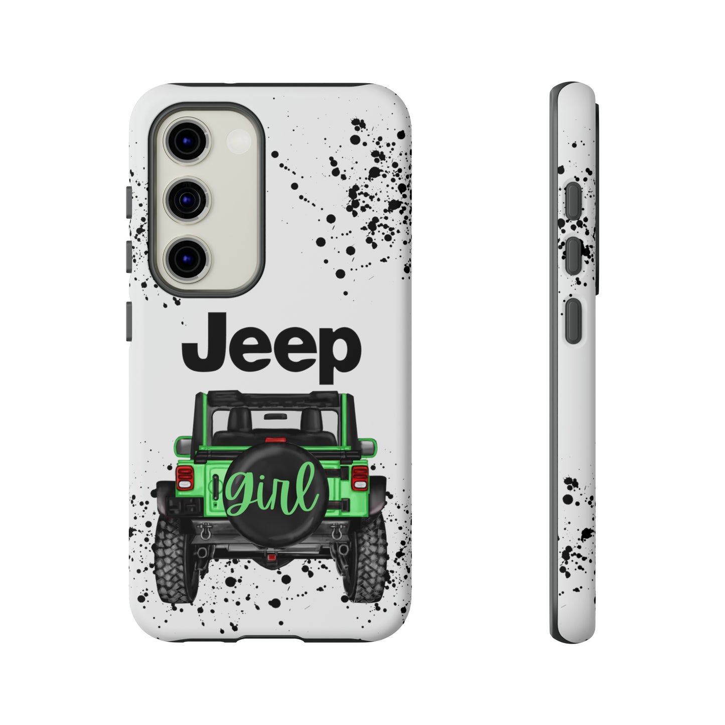 Off Road Girl Light Green Protective Case for Iphone, Google and Samsung Phones