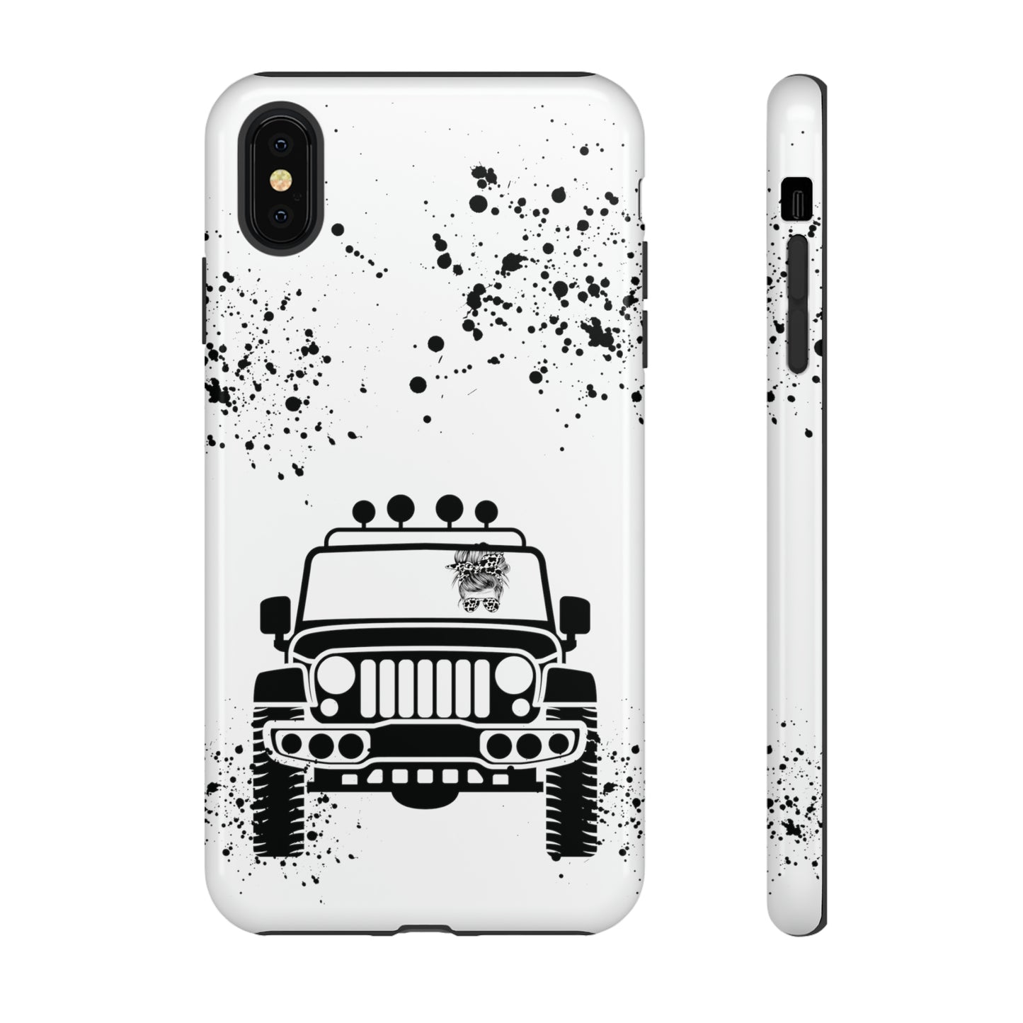 Off Road Girl Cow Print Shades Protective Phone Case for Iphone, Samsung and Google Phones