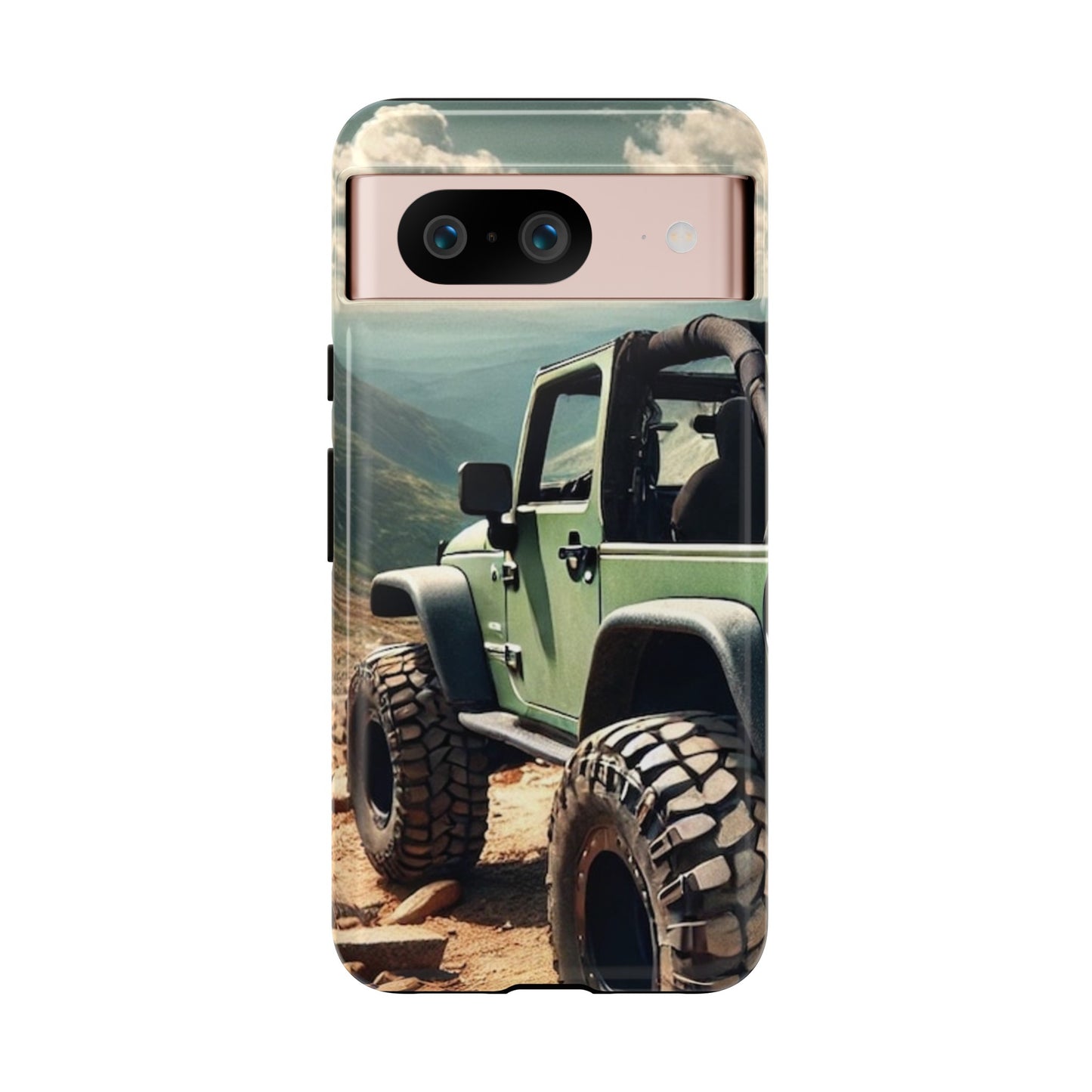 Green Jeep Protective Phone Case