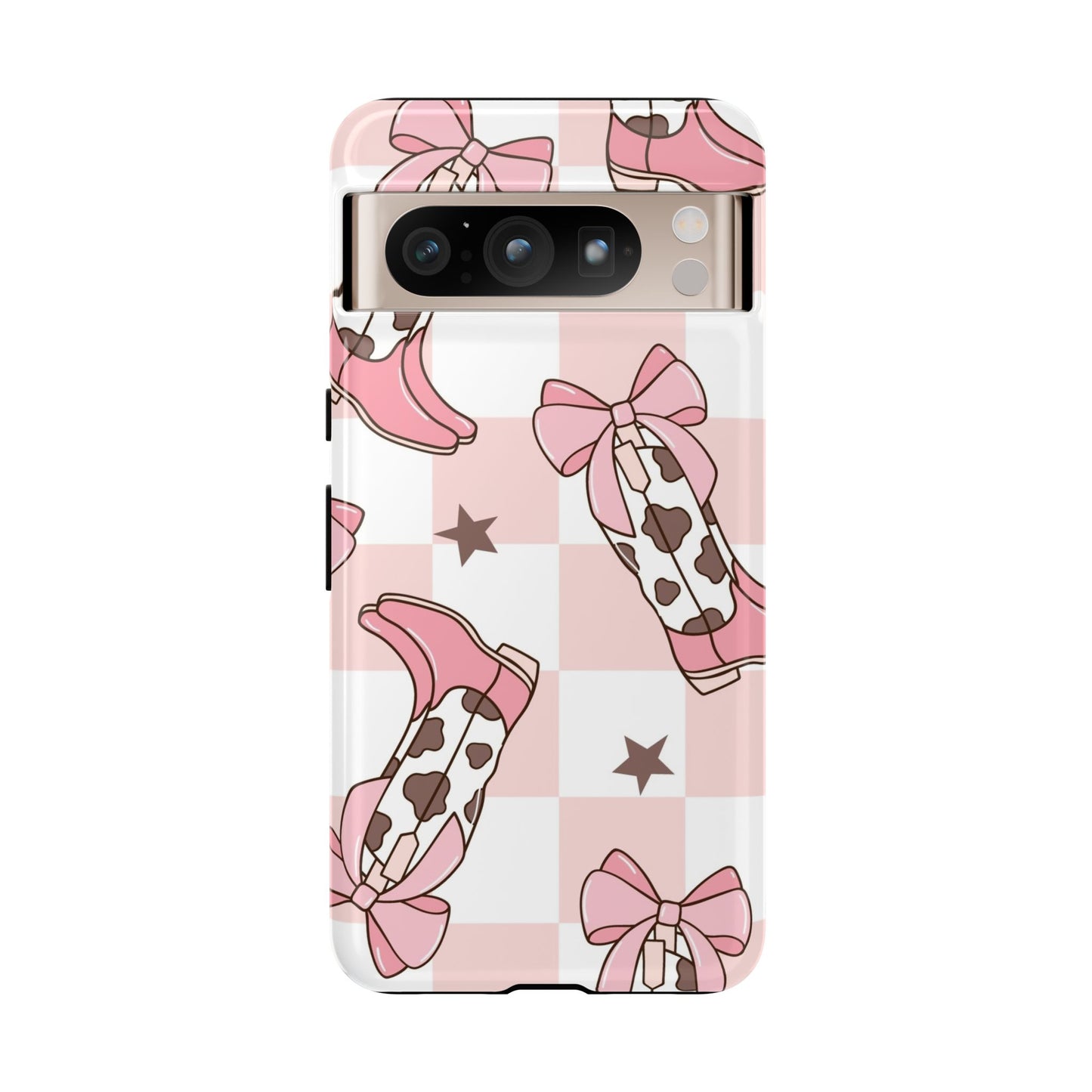 Cowboy Boots and Bows Protective Phone Case