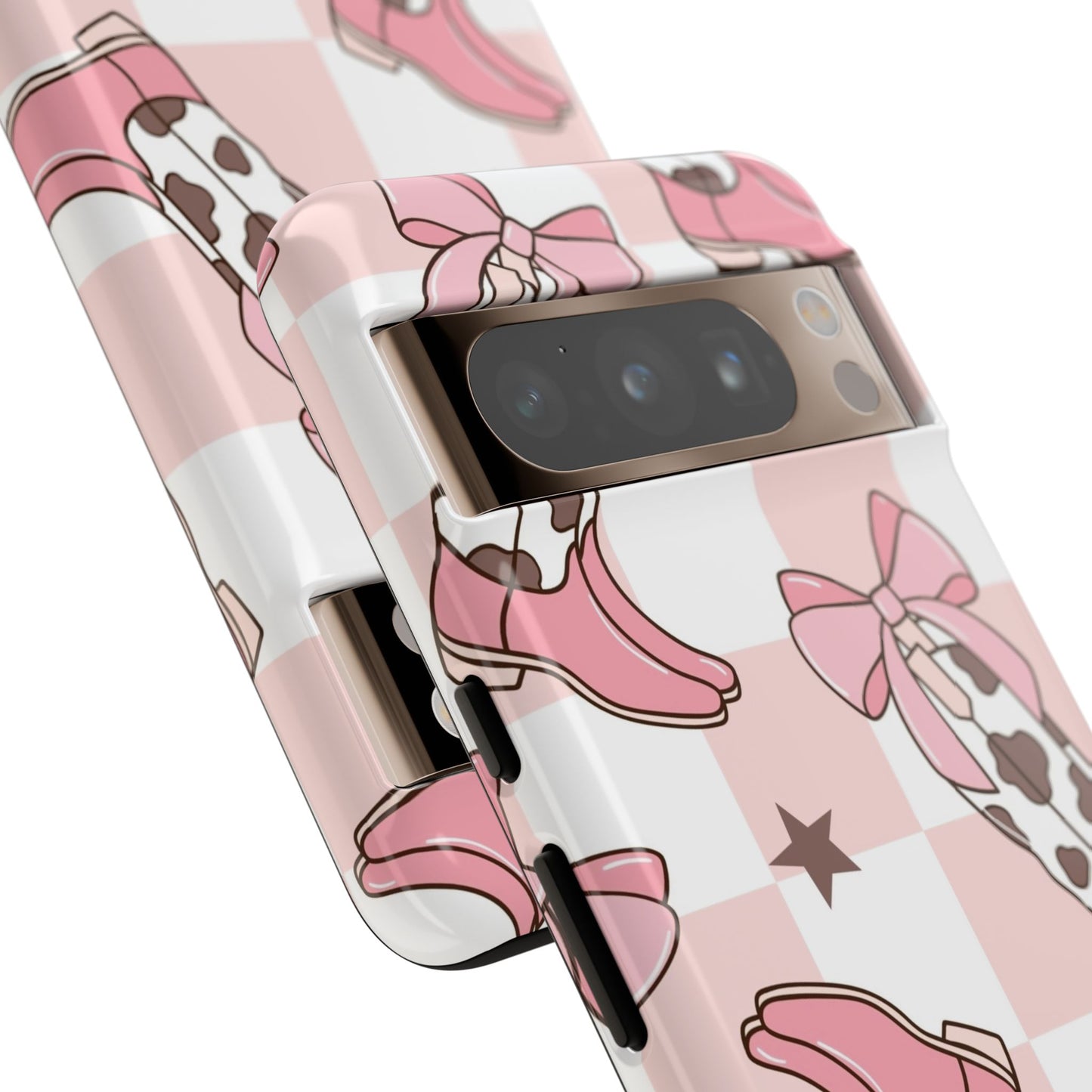 Cowboy Boots and Bows Protective Phone Case