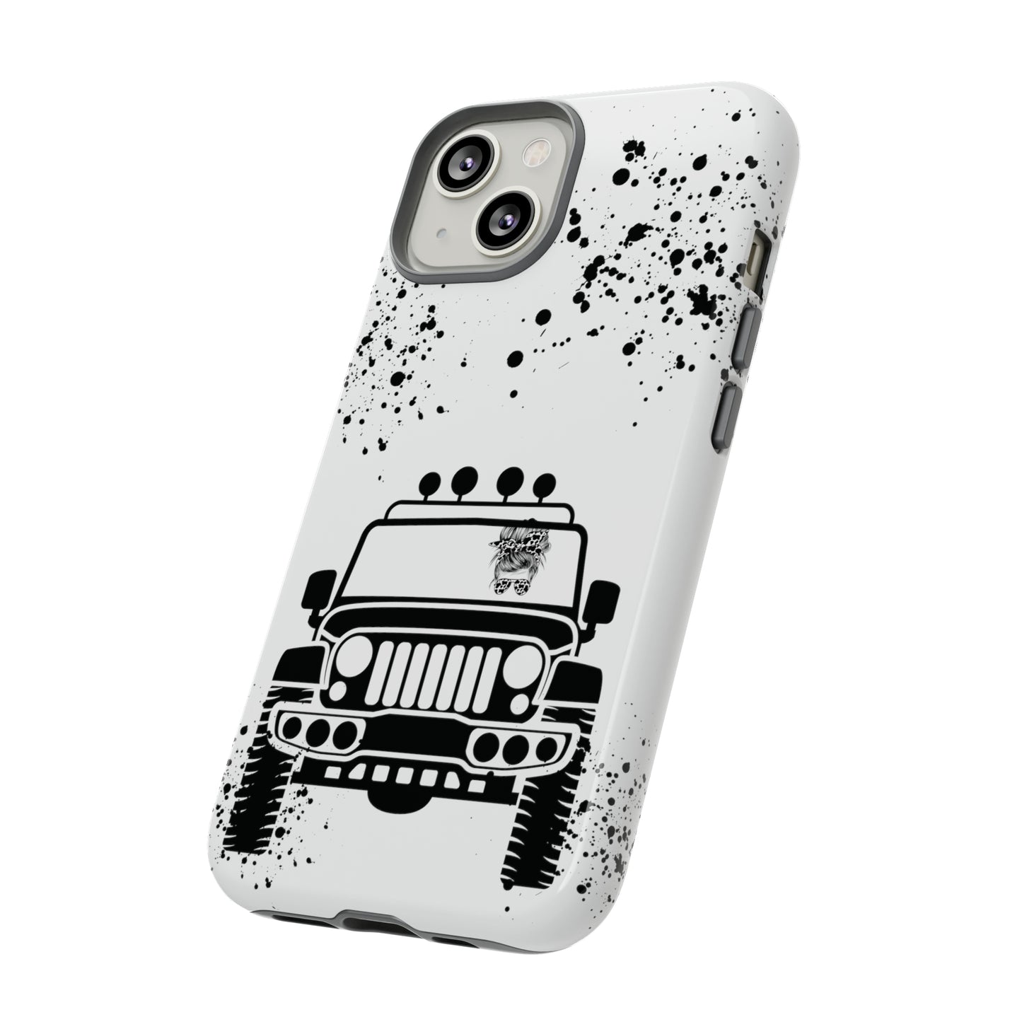 Off Road Girl Cow Print Shades Protective Phone Case for Iphone, Samsung and Google Phones