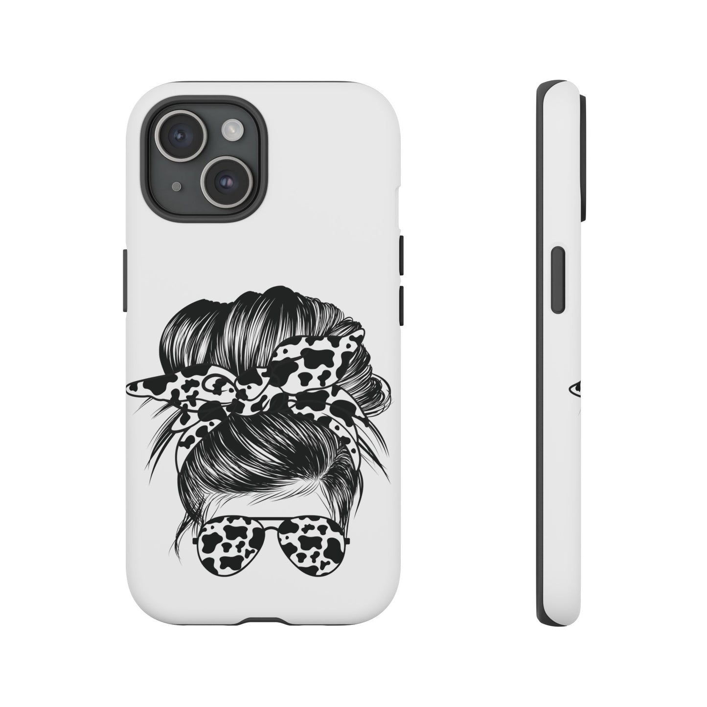 Cow Print Woman Mom Wife Protective Phone Case for Iphone, Samsung and Google Phones