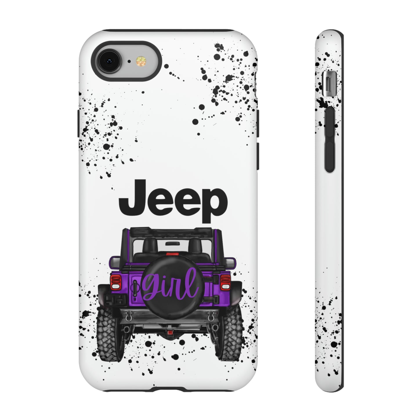 Off Road Girl Dark Purple Protective Case for Iphone, Google and Samsung Phones