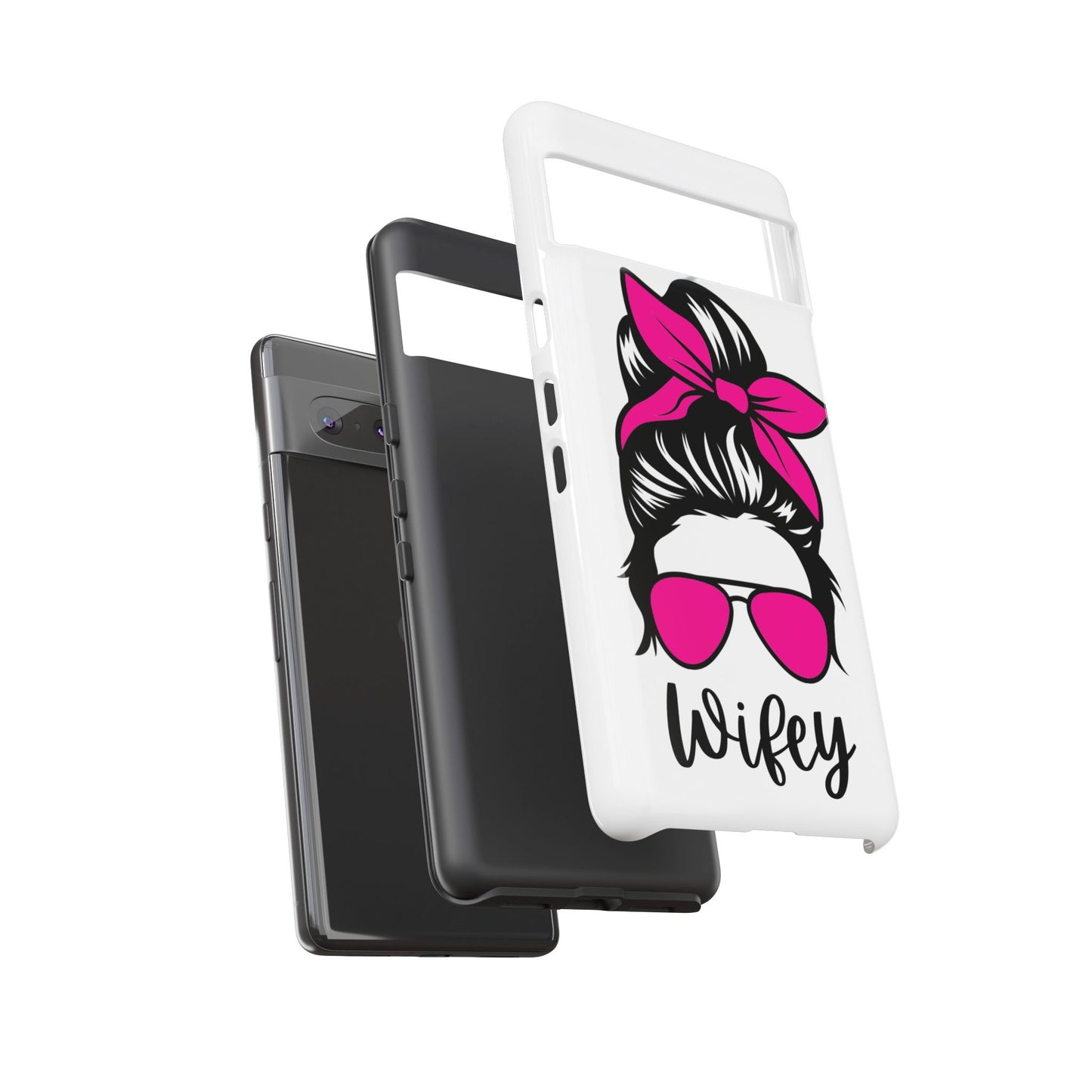 Pink Wifey Protective Case for IPhone, Samsung and Google