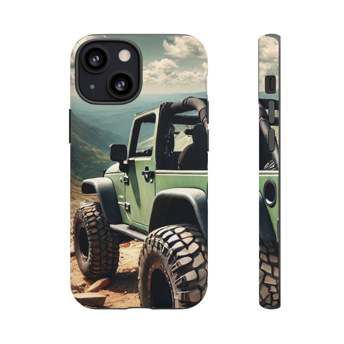 Green Jeep Protective Phone Case