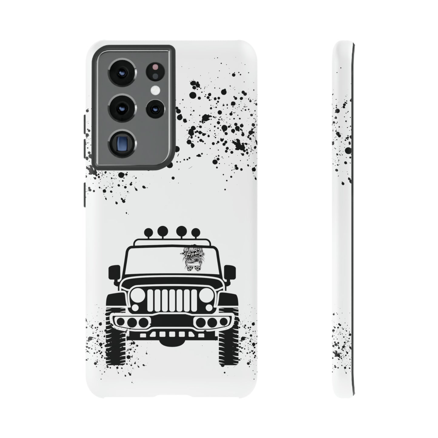 Off Road Girl Cow Print Shades Protective Phone Case for Iphone, Samsung and Google Phones