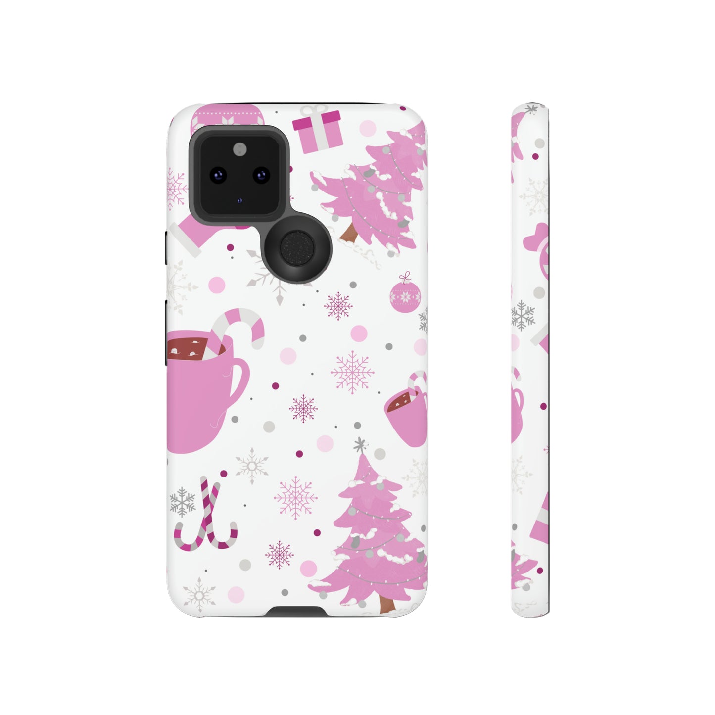 Pink Christmas Protective Case for Iphone, Samsung and