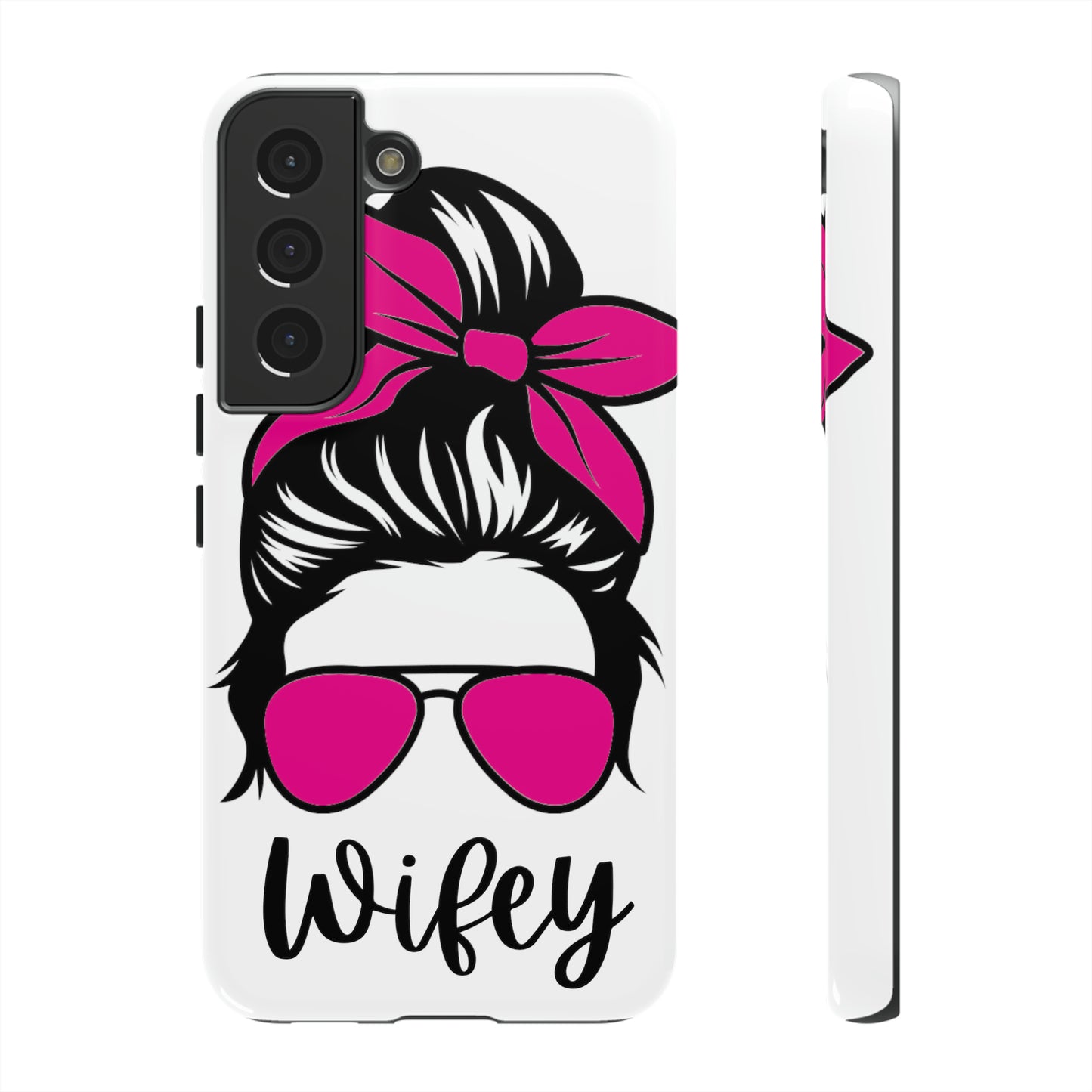 Pink Wifey Protective Case for IPhone, Samsung and Google