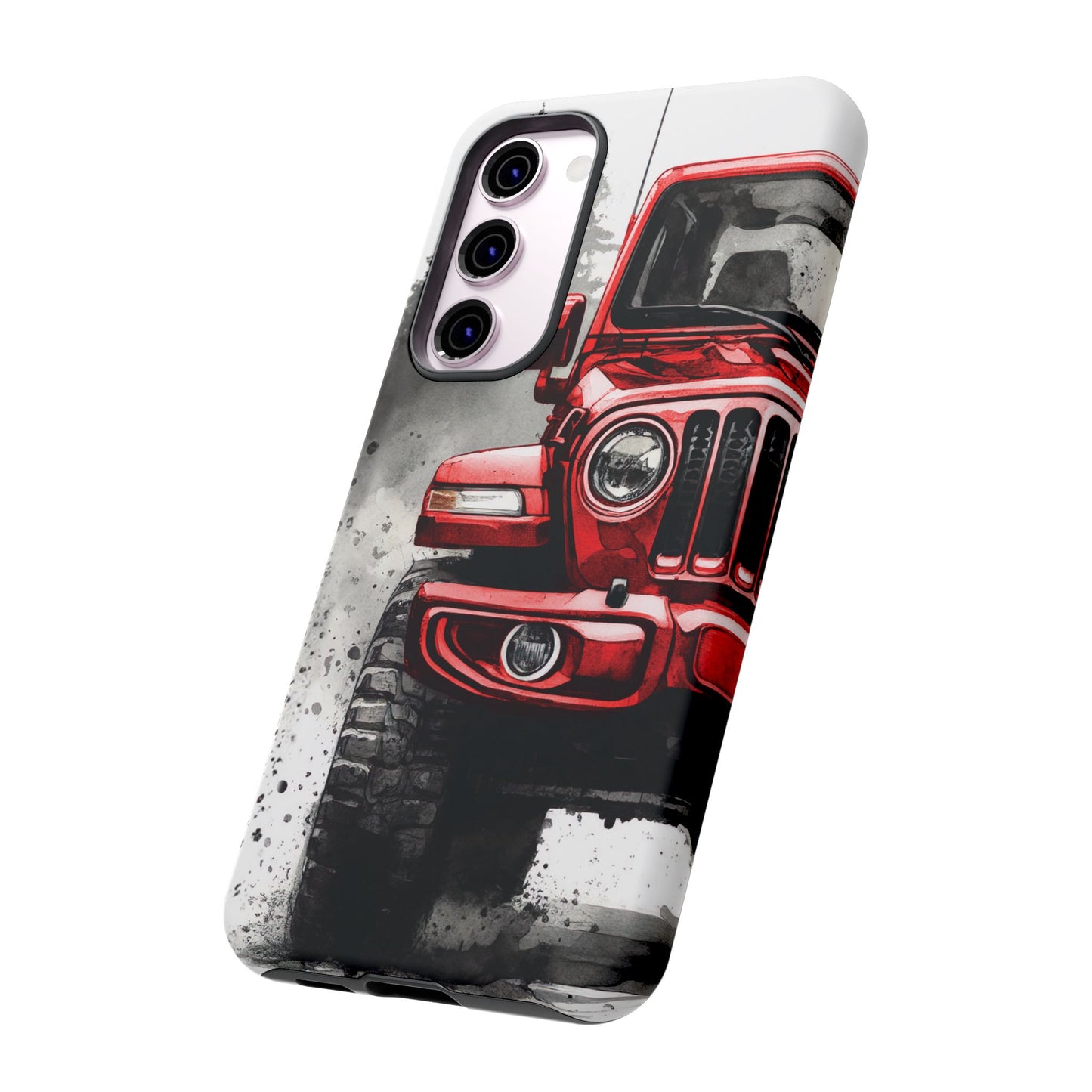 Off Road Love Red Wrangler Protective Phone Case for Iphone, Samsung and Google Phones