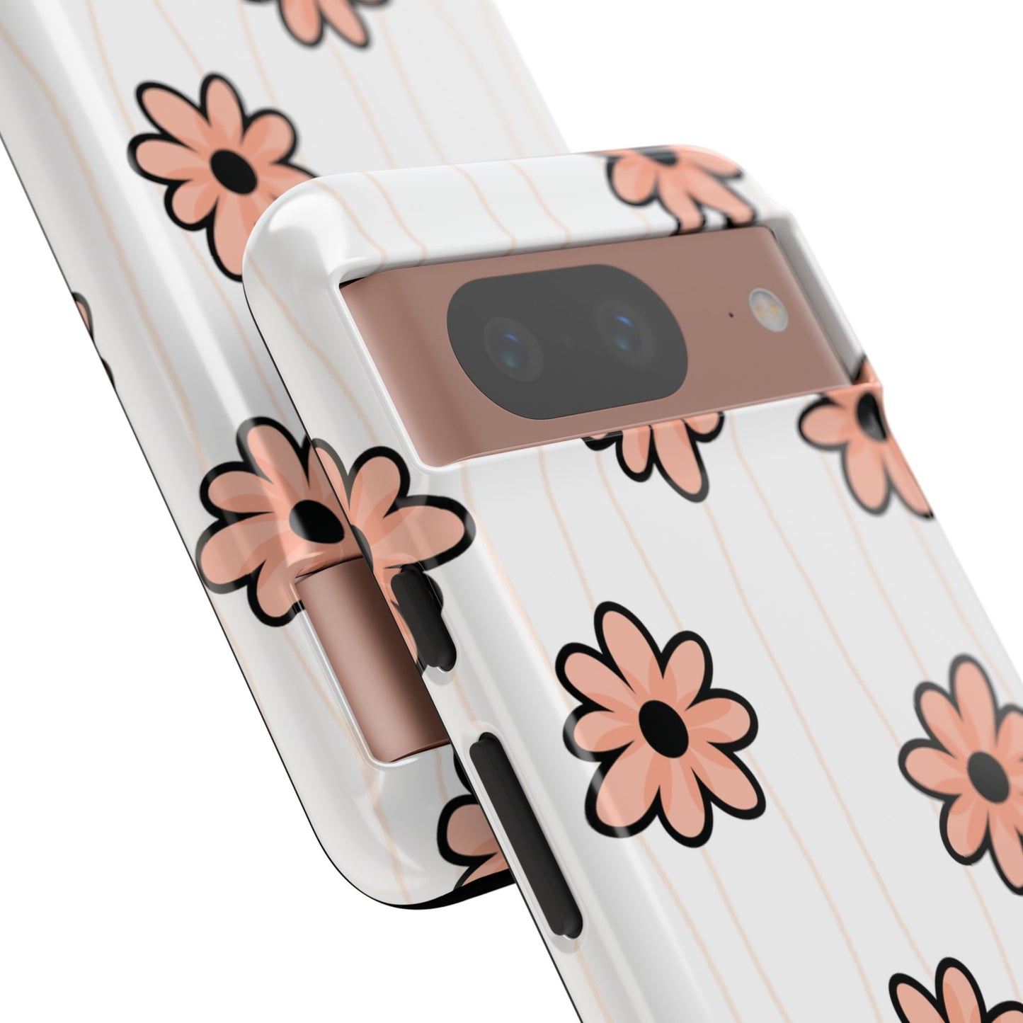 Pink Flowers Protective Phone Case