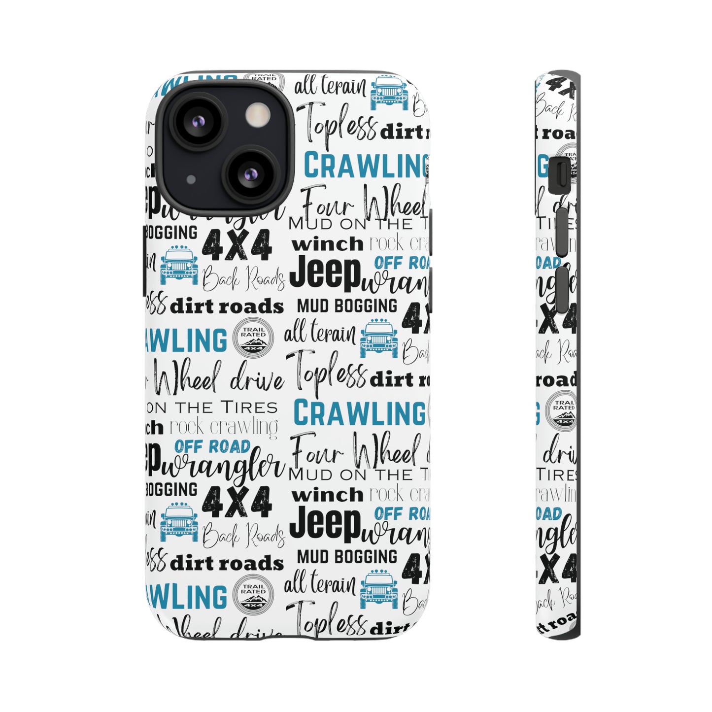 Off Road Subway Art Turquoise Protective Phone Case for Iphone, Samsung and Google Phones