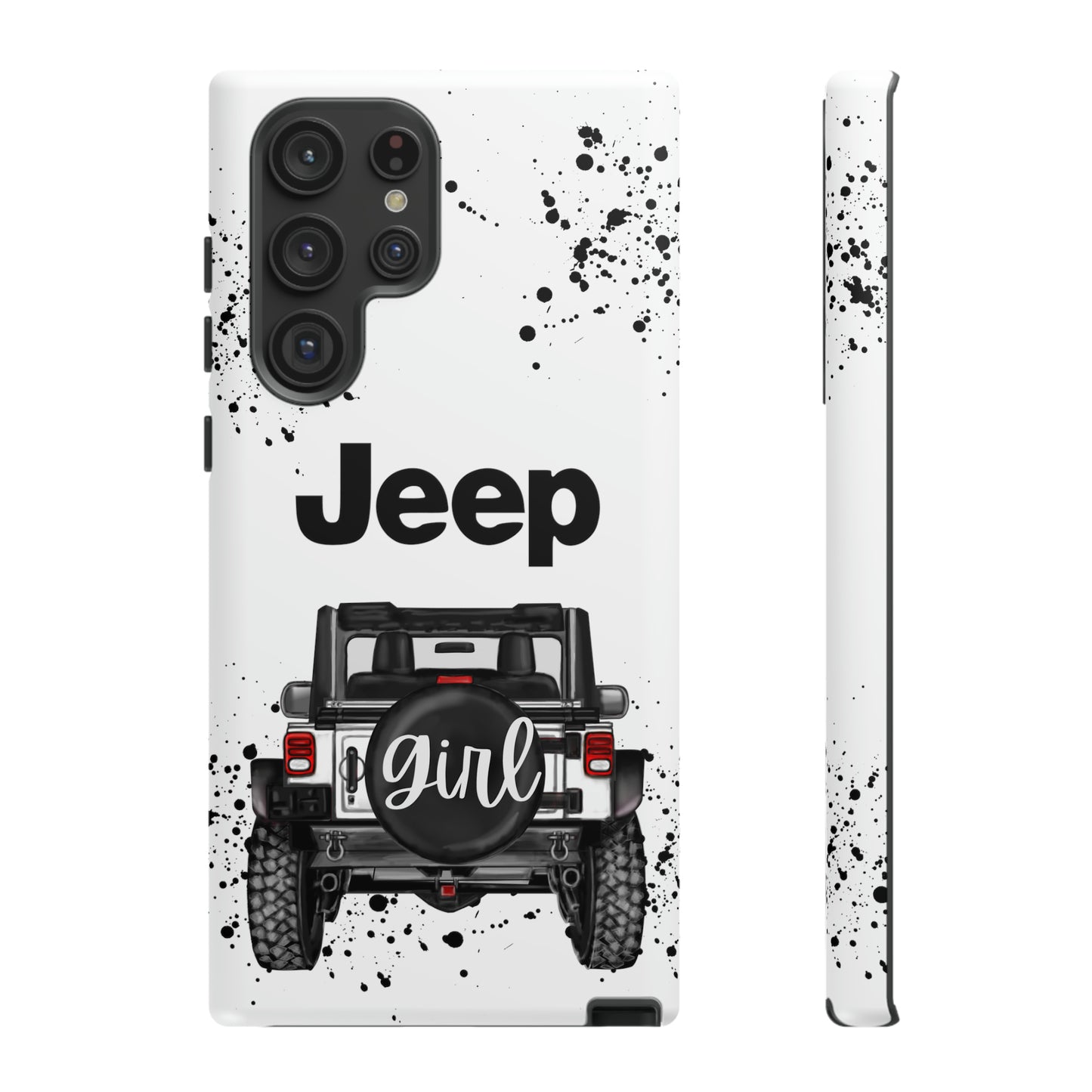 Off Road Girl White Protective Case for Iphone, Google and Samsung Phones