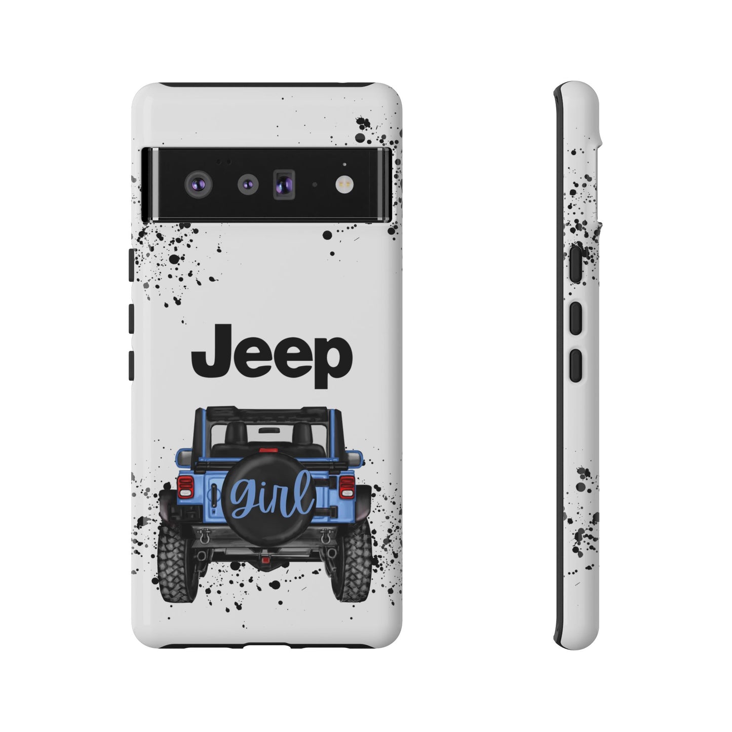 Off Road Girl Light Blue Protective Case for Iphone, Google and Samsung Phones