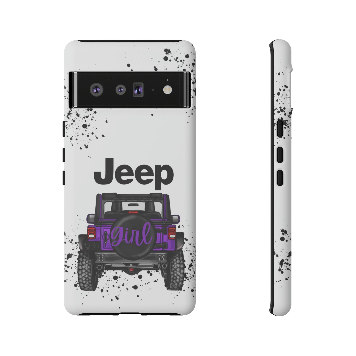 Off Road Girl Dark Purple Protective Case for Iphone, Google and Samsung Phones