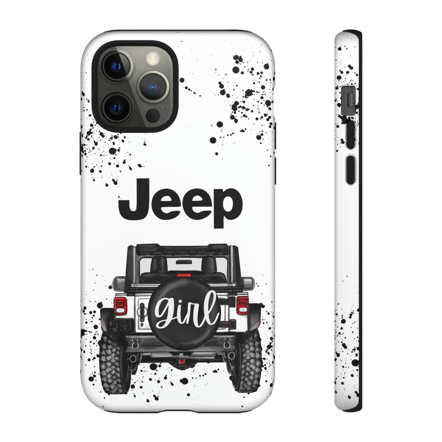 Off Road Girl White Protective Case for Iphone, Google and Samsung Phones