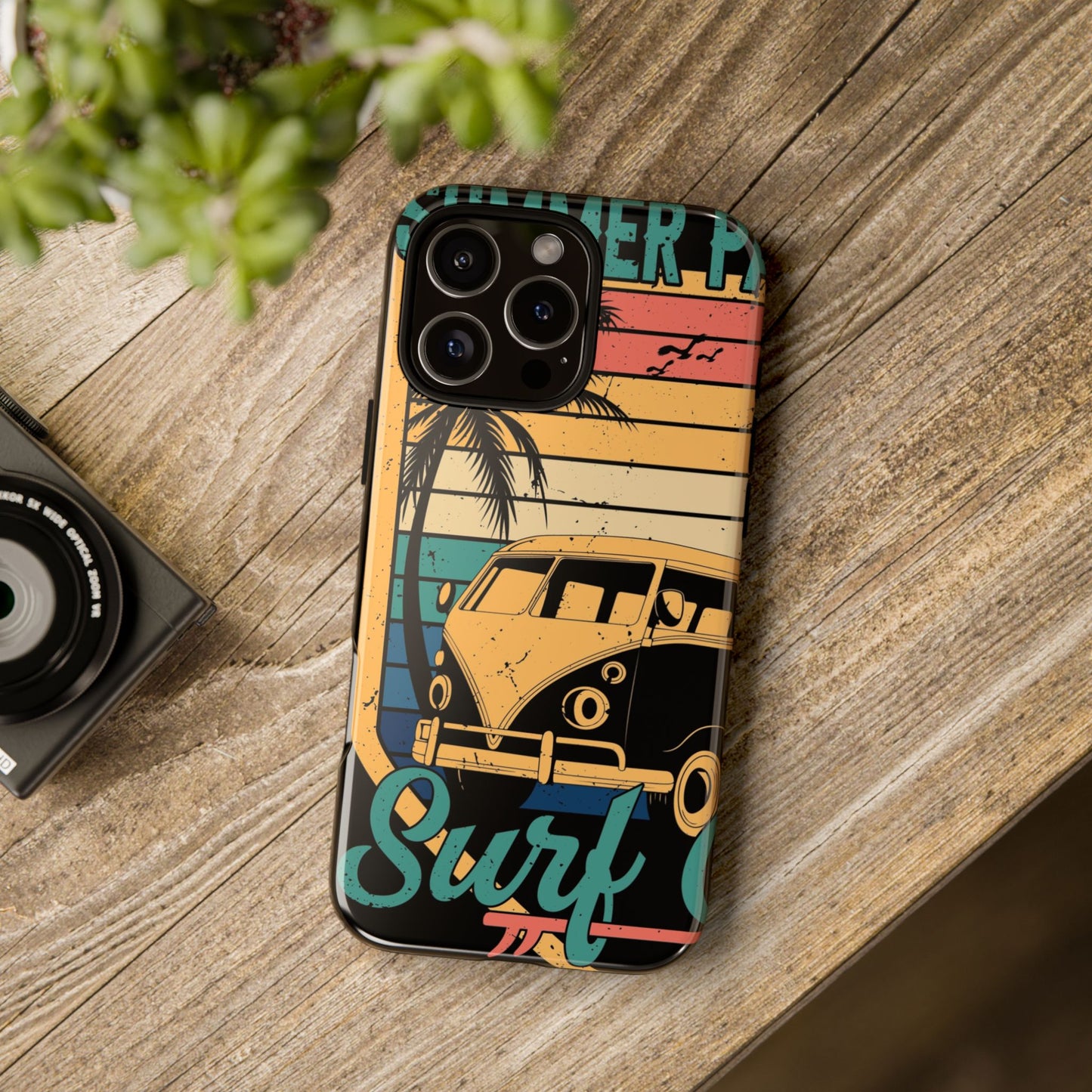 Retro Van Surf Summer Protective Phone Case