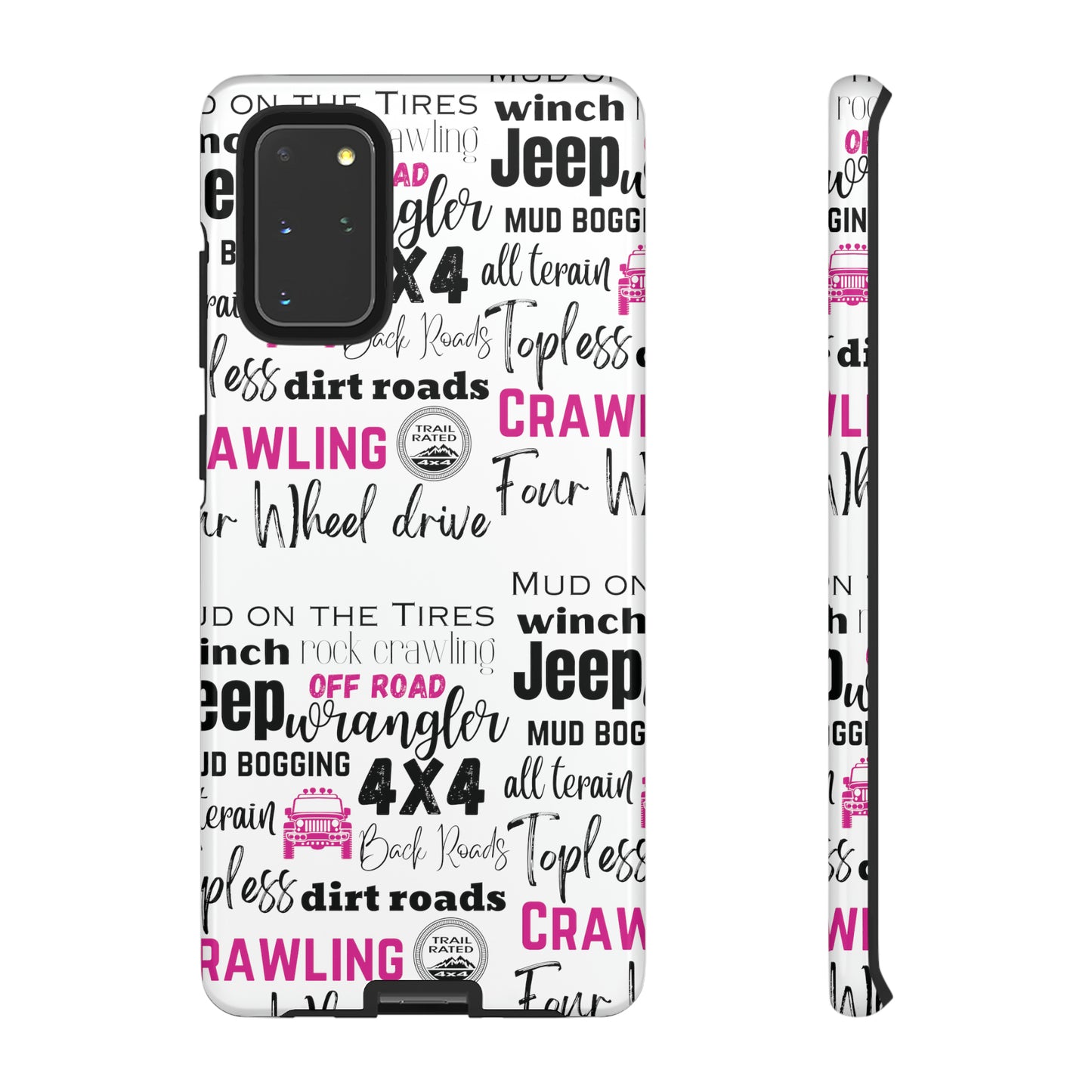 Off Road Subway Art Splash of Pink Protective Phone Case for Iphone, Samsung and Google Phones