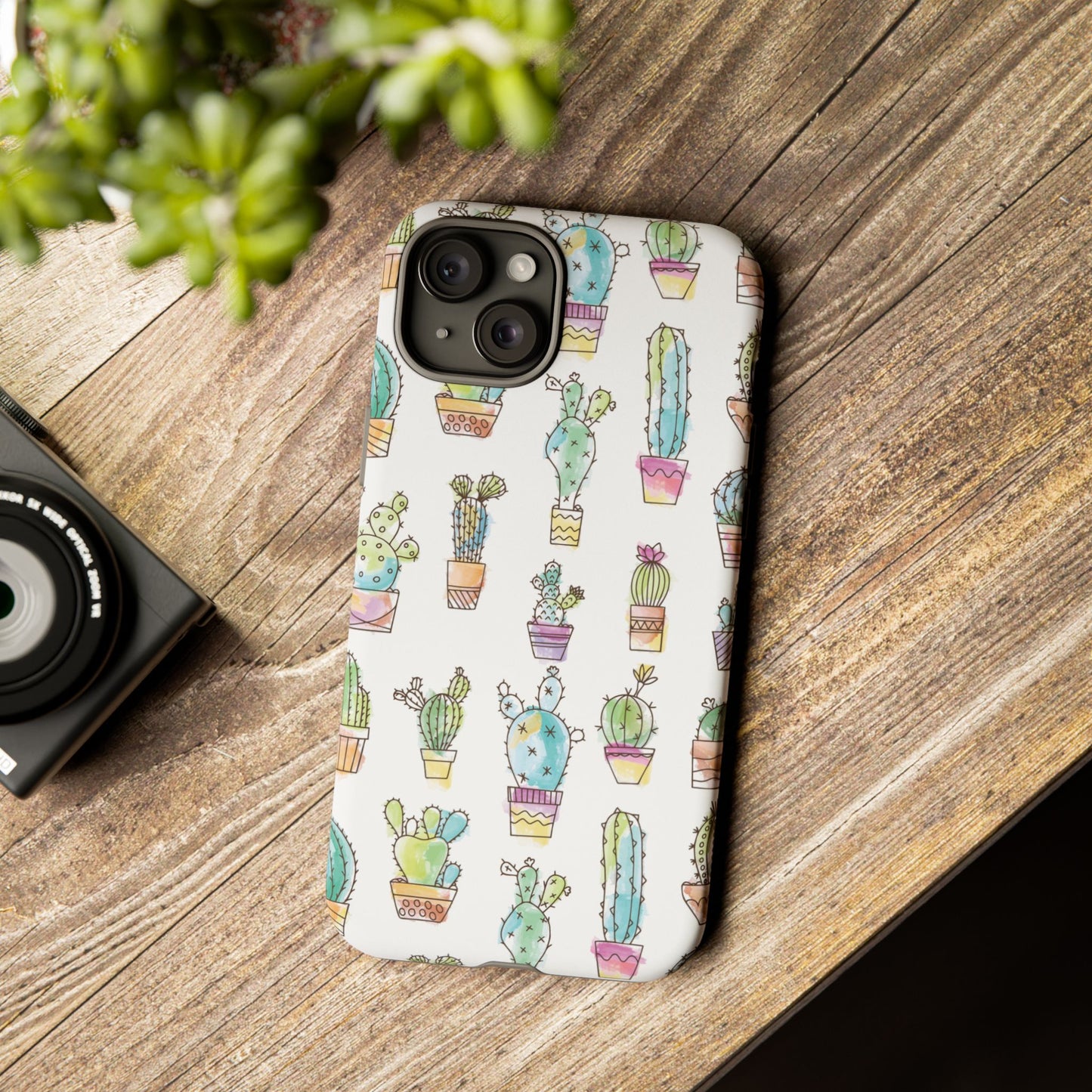 Pastel Cactus Love Phone Case