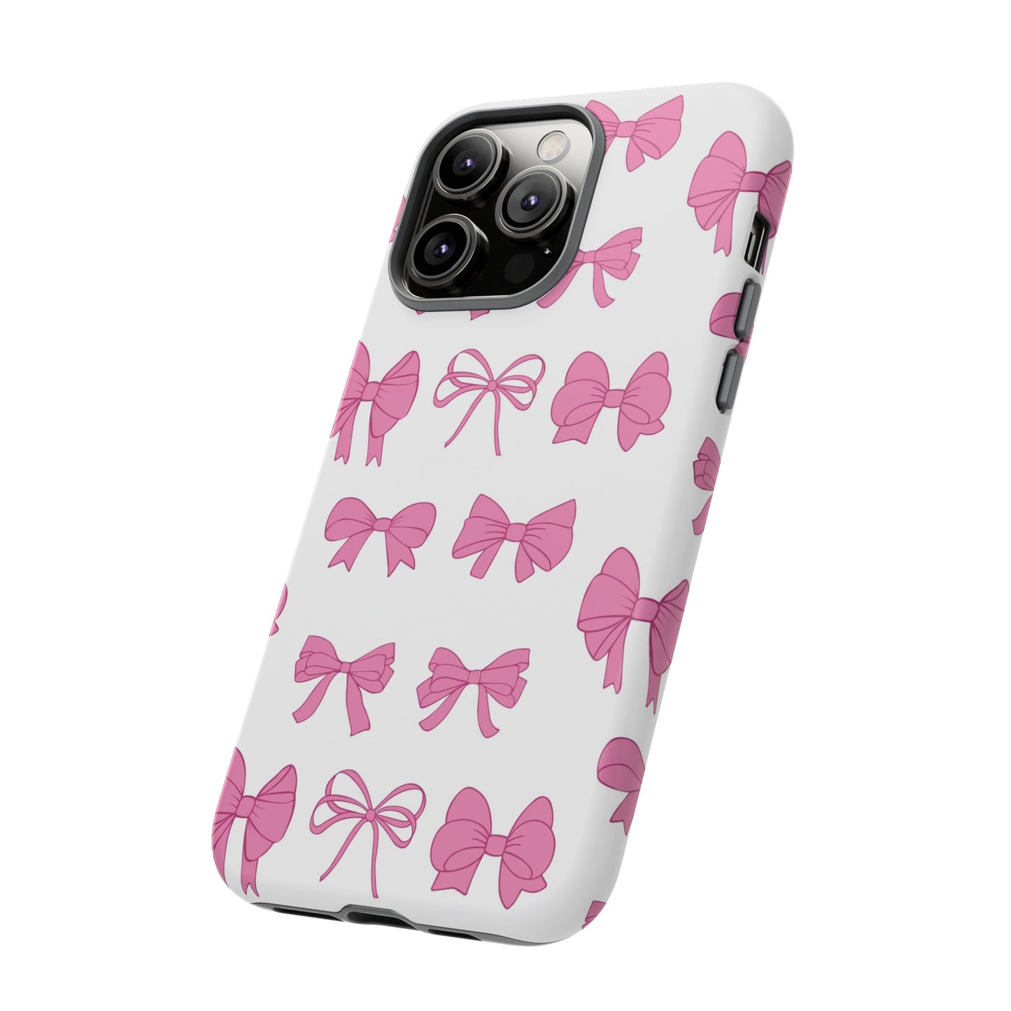 Pink Bows Protective Phone Case for Iphone, Samsung and Google Phones