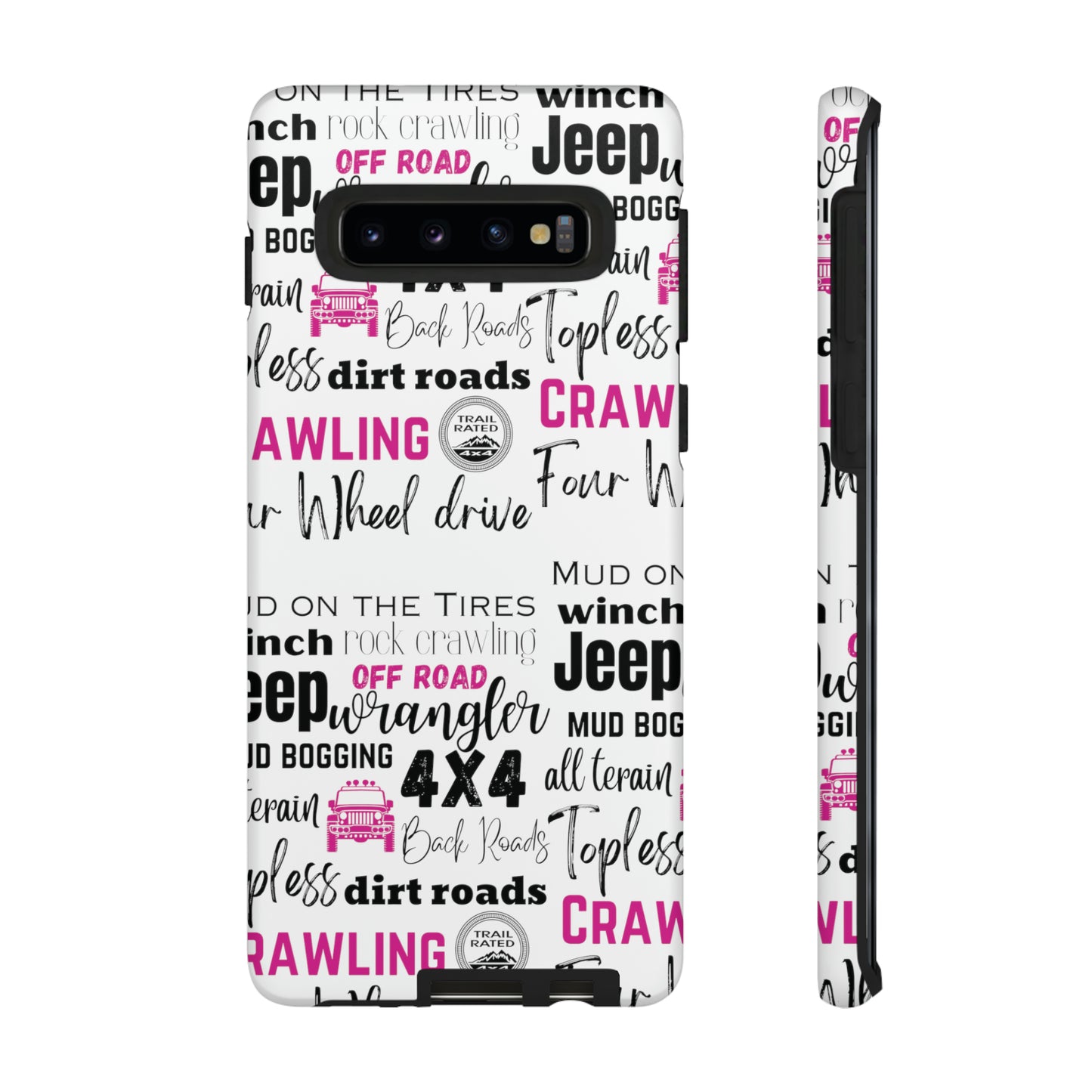 Off Road Subway Art Splash of Pink Protective Phone Case for Iphone, Samsung and Google Phones