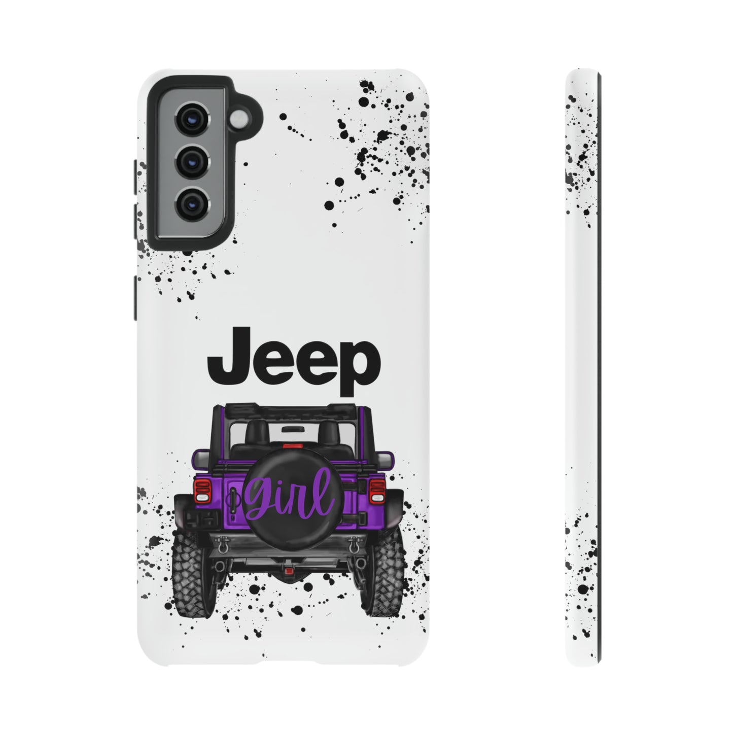 Off Road Girl Dark Purple Protective Case for Iphone, Google and Samsung Phones