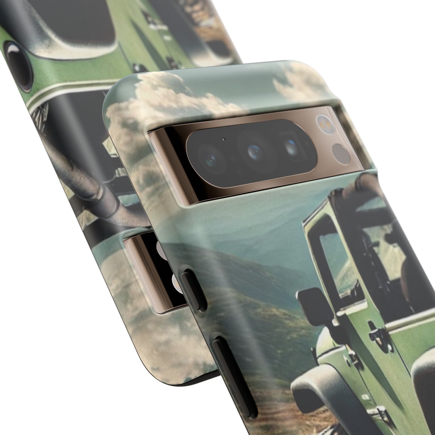 Green Jeep Protective Phone Case