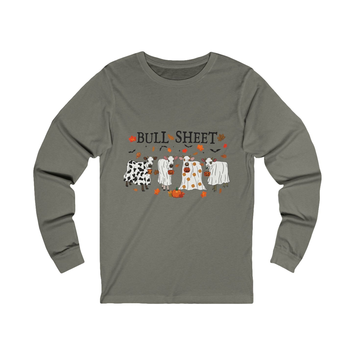 Bull Sheet Cow Ghost Unisex Jersey Long Sleeve Tee