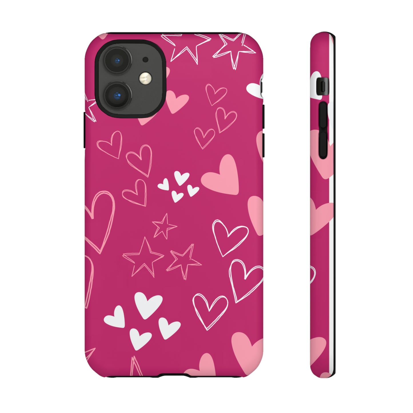 Heart and Stars Protective Case for Google, IPhone and Samsung phones