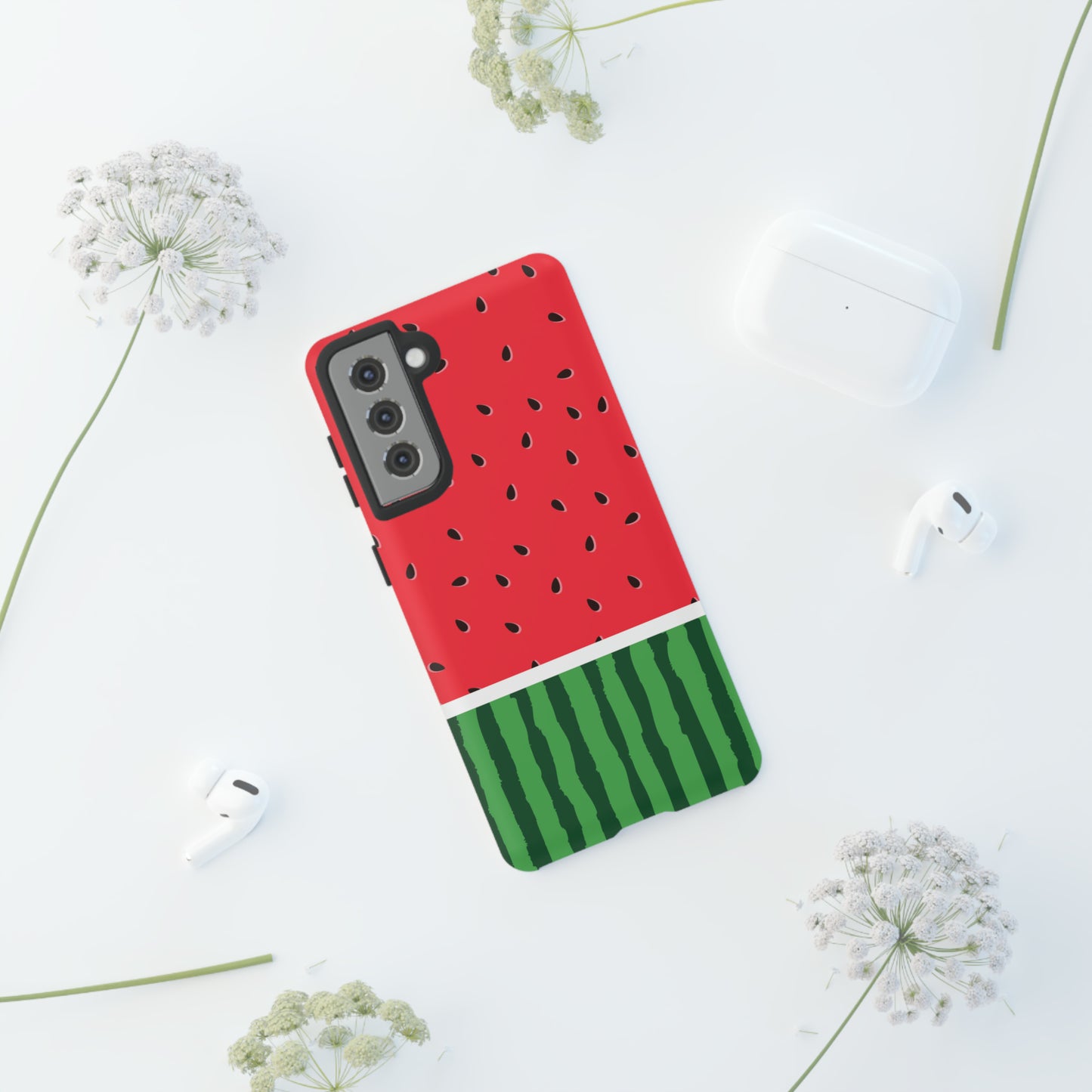 Adorable Watermelon Protective Phone Case for Google, Iphone, and Samsung Phone Cases