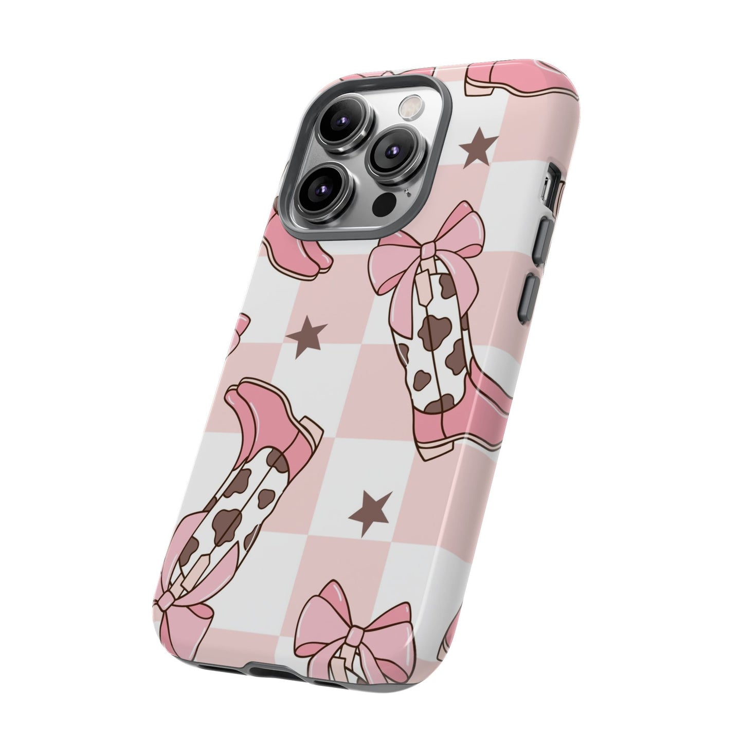 Cowboy Boots and Bows Protective Phone Case