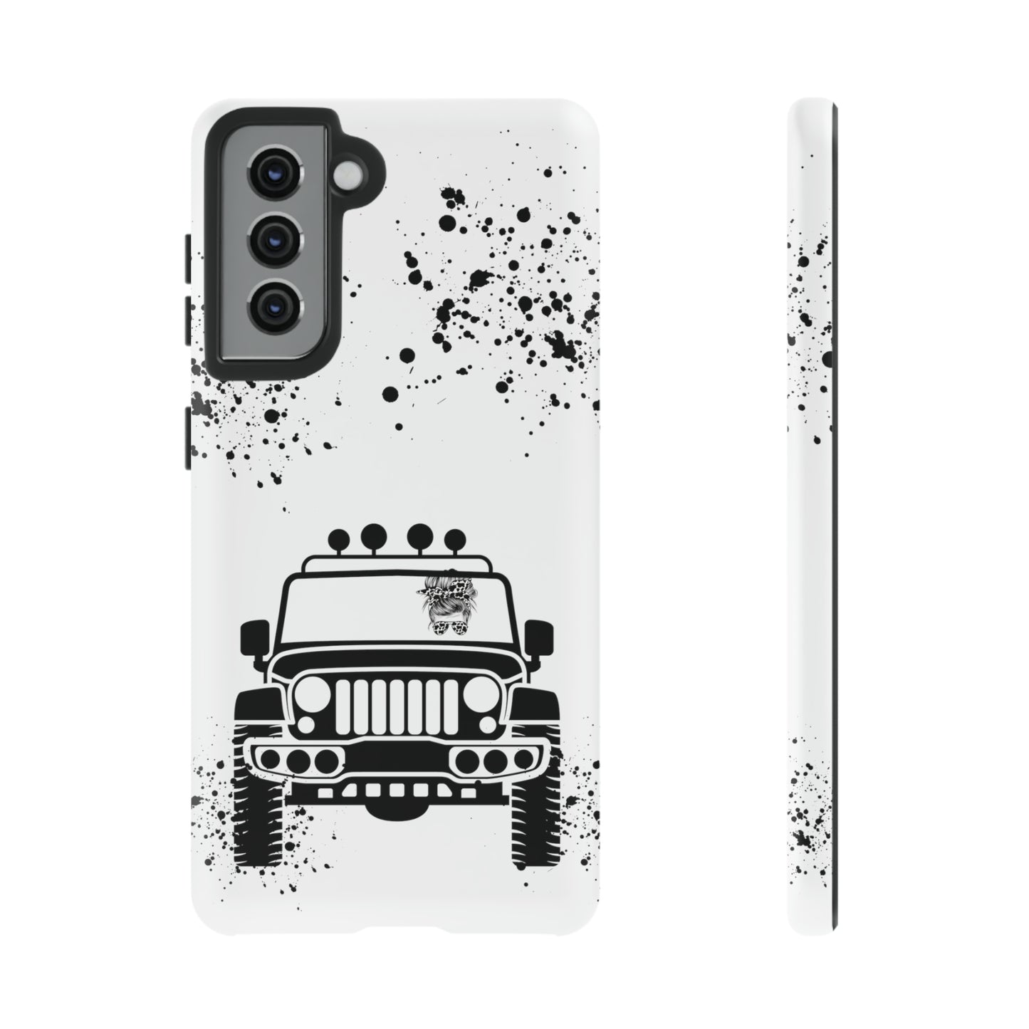 Off Road Girl Cow Print Shades Protective Phone Case for Iphone, Samsung and Google Phones