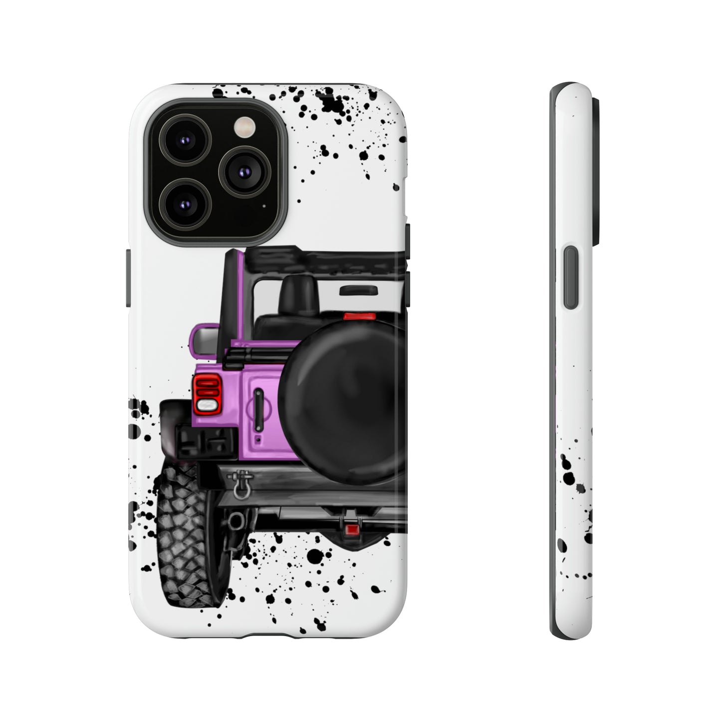 Off Road Life Charcoal Pink/Light Purple Protective Case for Iphone, Google and Samsung