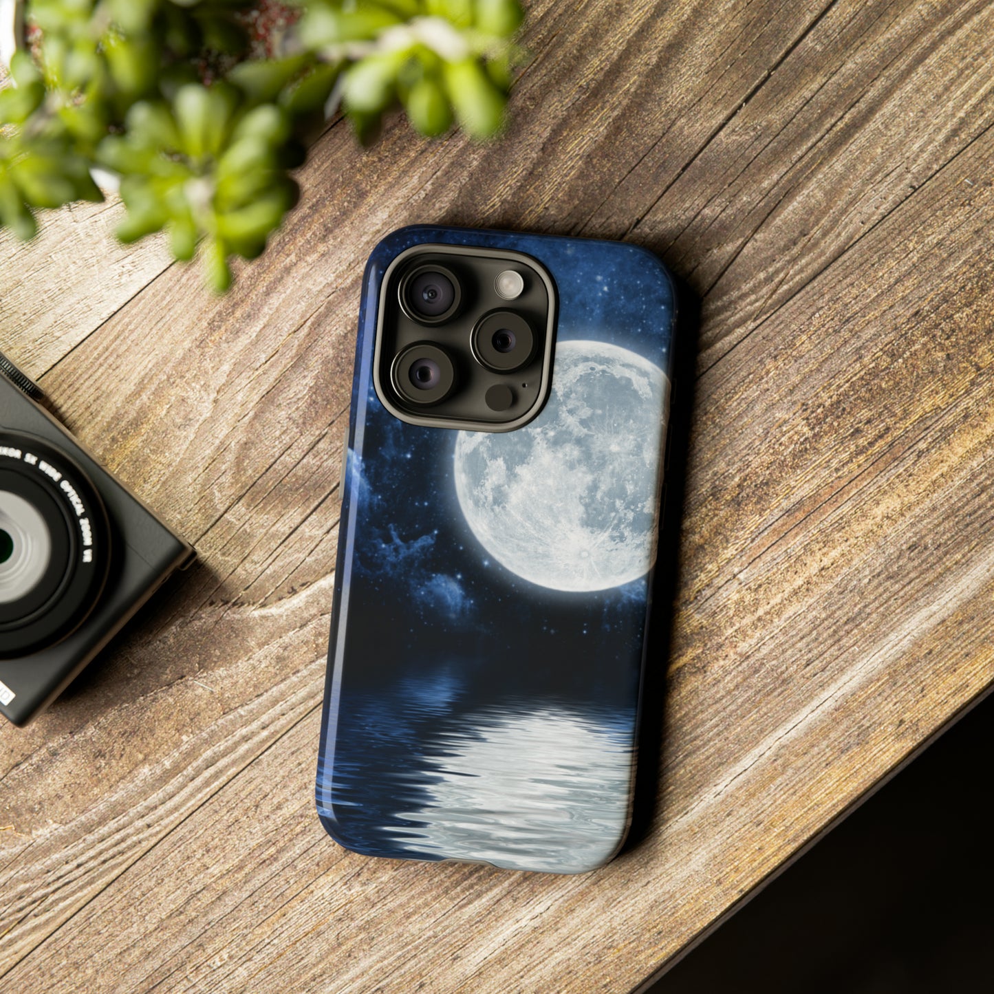 Moon Reflection Protective Phone Case for IPhone, Google and Samsung Phones