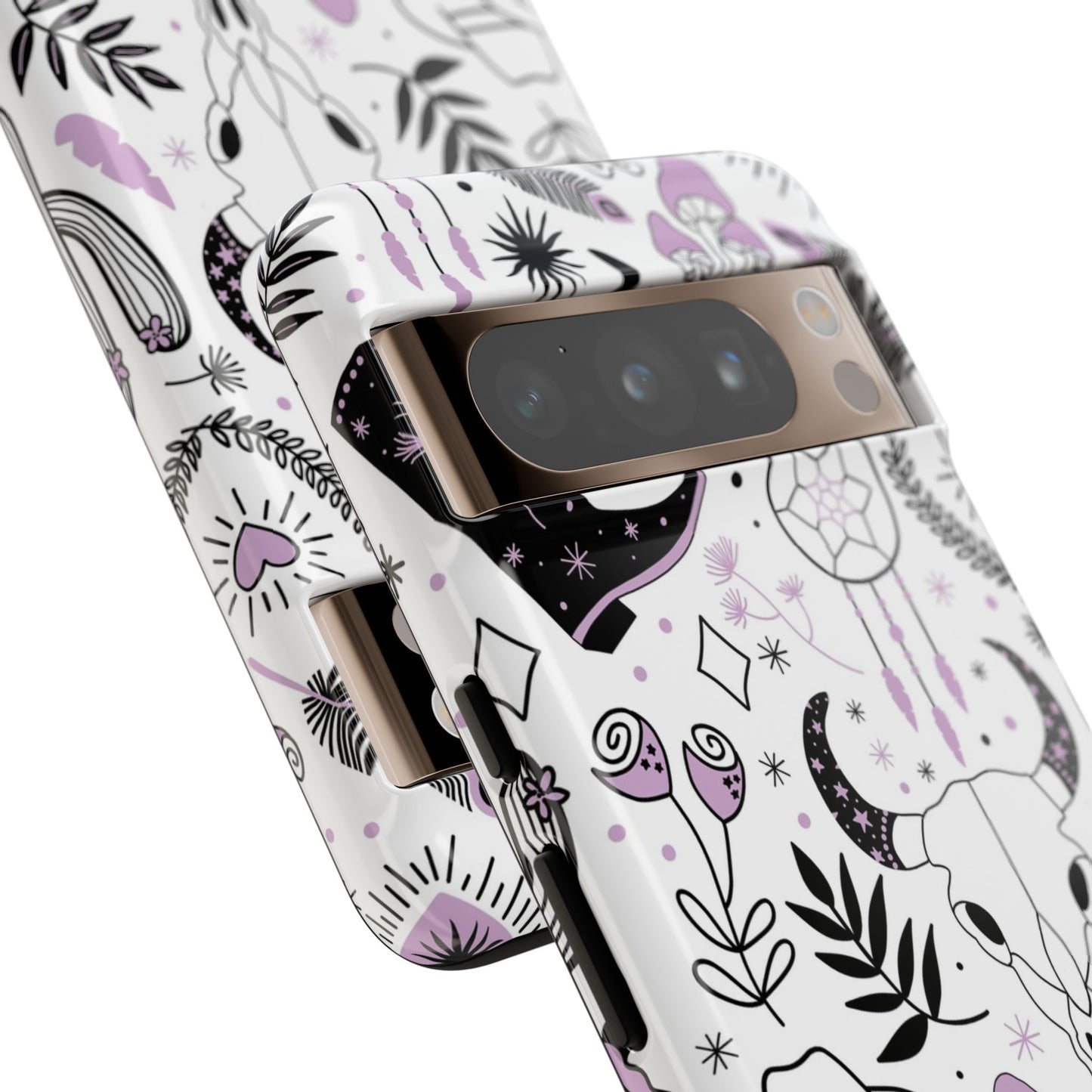 Purple and Black Western Protective Drop Proof Case Iphone, Samsung and Google phones